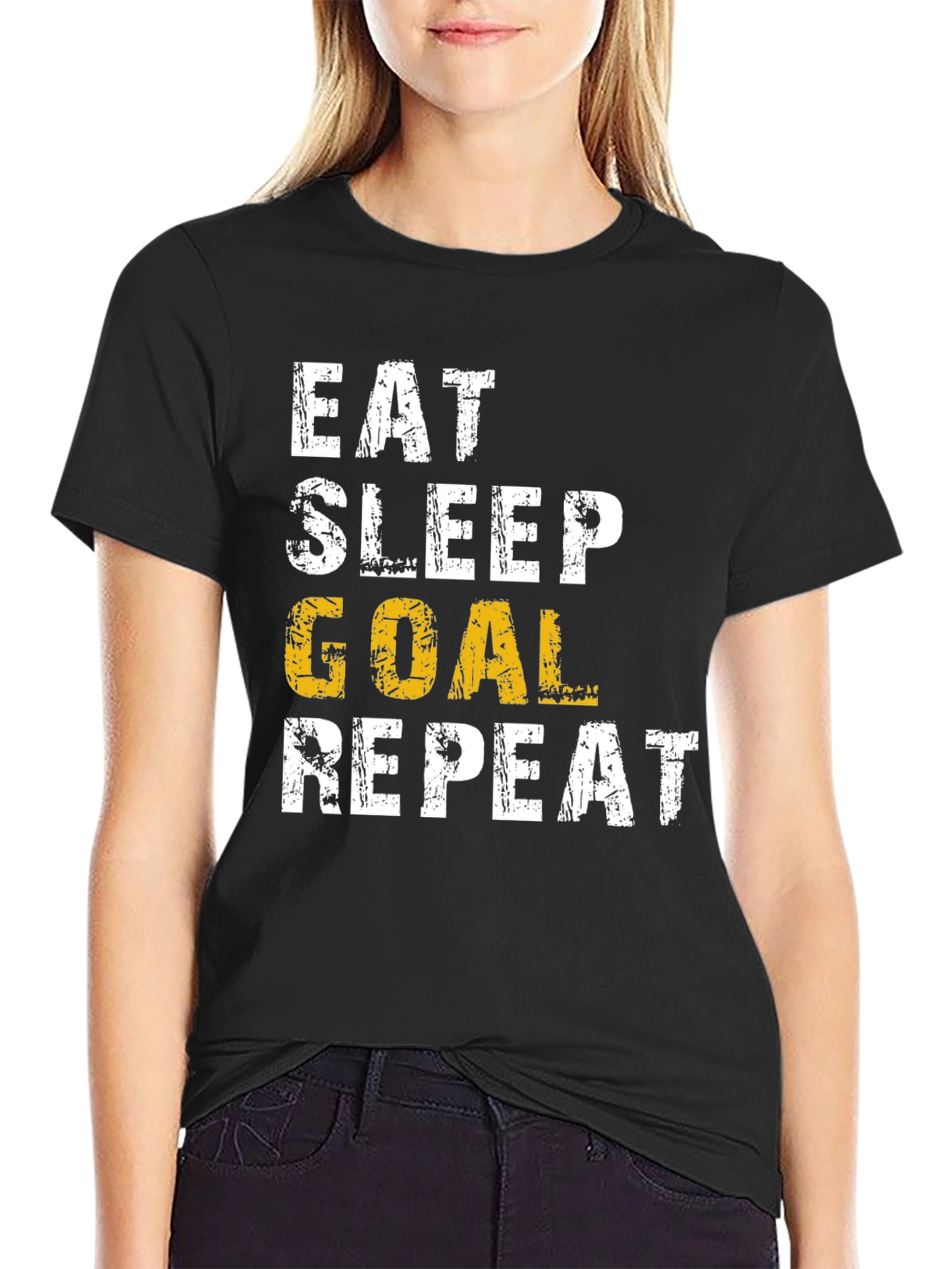 Eat Sleep Goal Repeat T-Shirt
