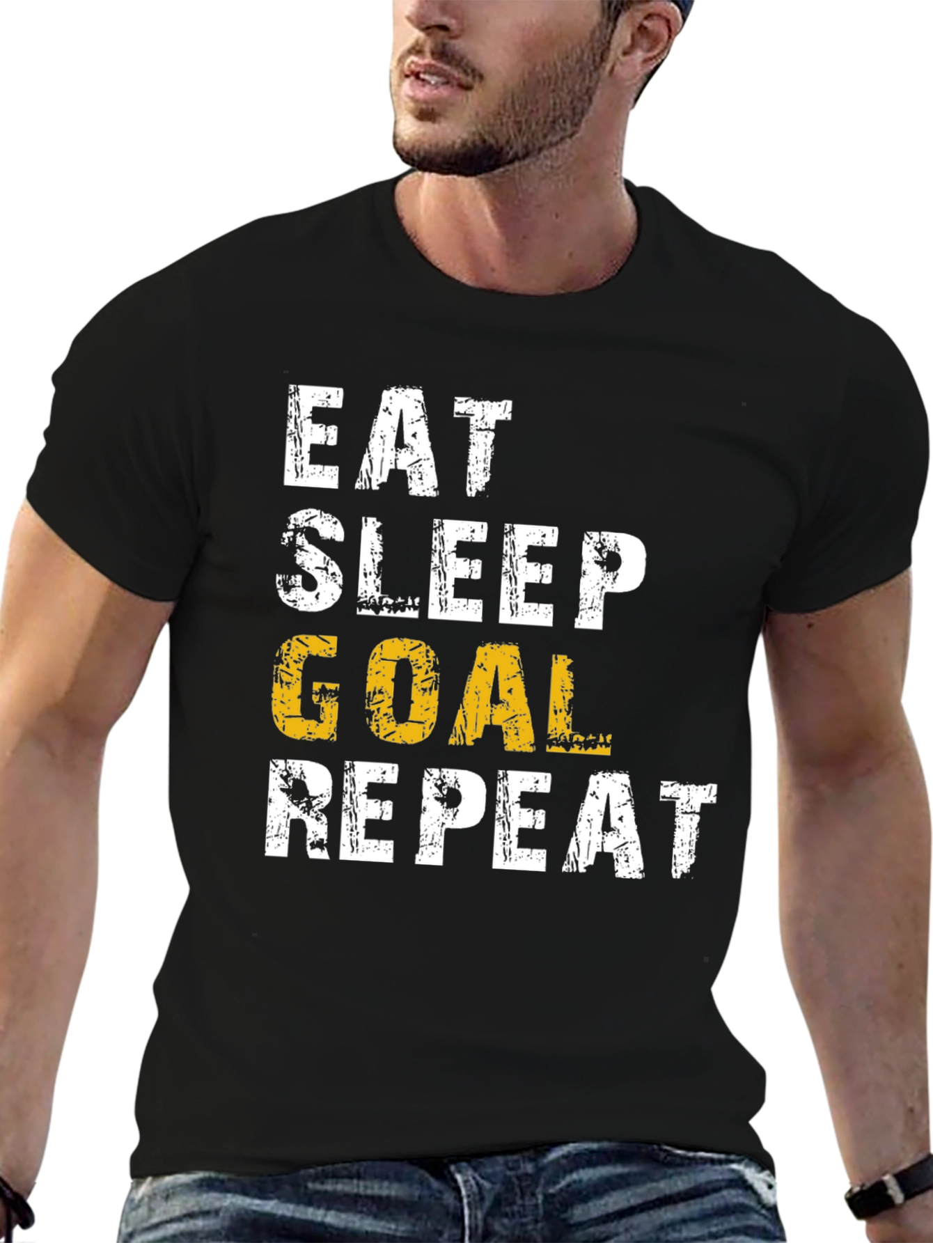 Eat Sleep Goal Repeat T-Shirt