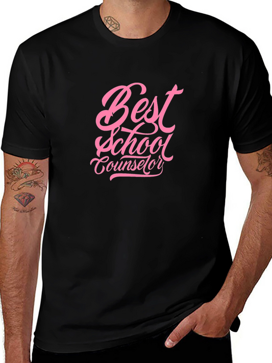 Best School Counselor Black T-Shirt