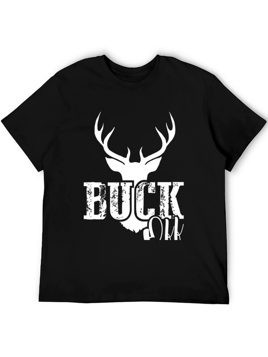 Buck Deer Graphic Print T-Shirt