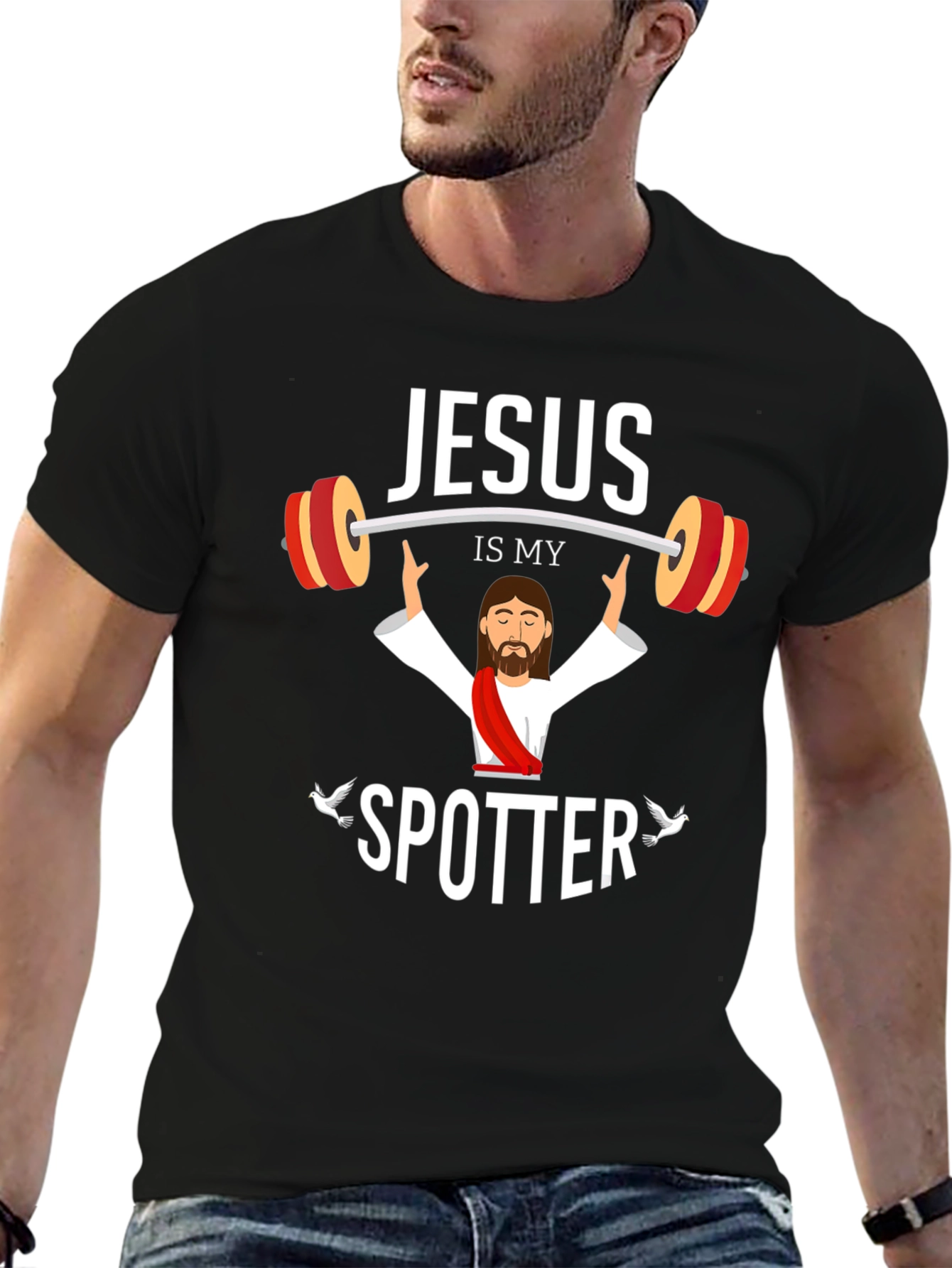 Jesus Is My Spotter Graphic T-Shirt