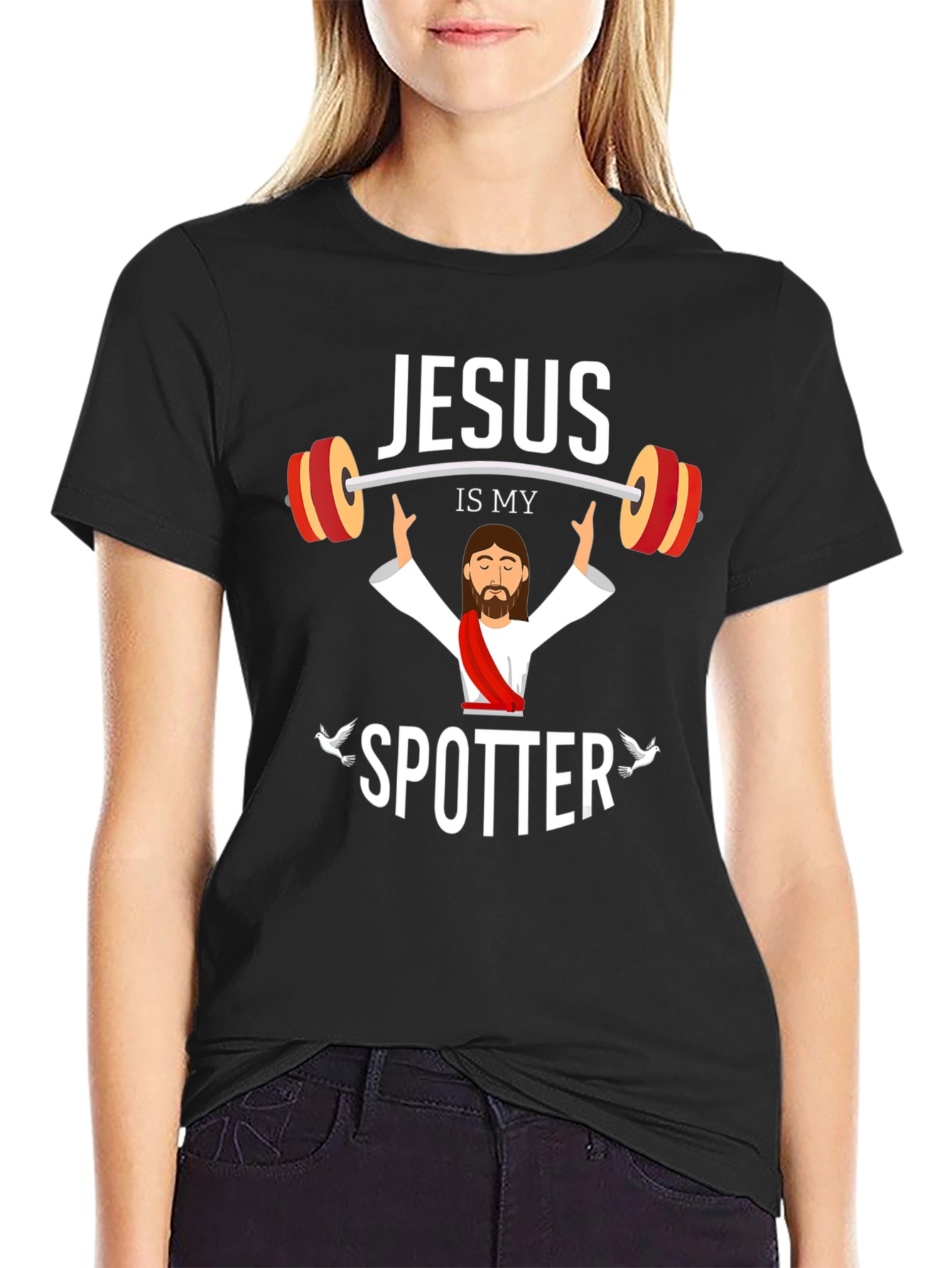 Jesus Is My Spotter Graphic T-Shirt