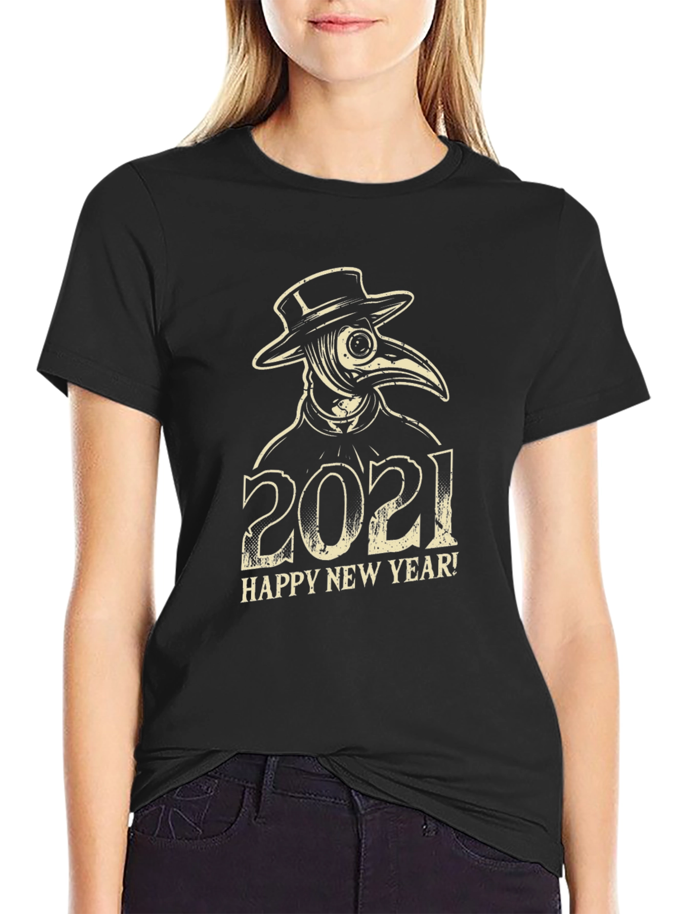 Plague Doctor 2021 Happy New Year T-Shirt