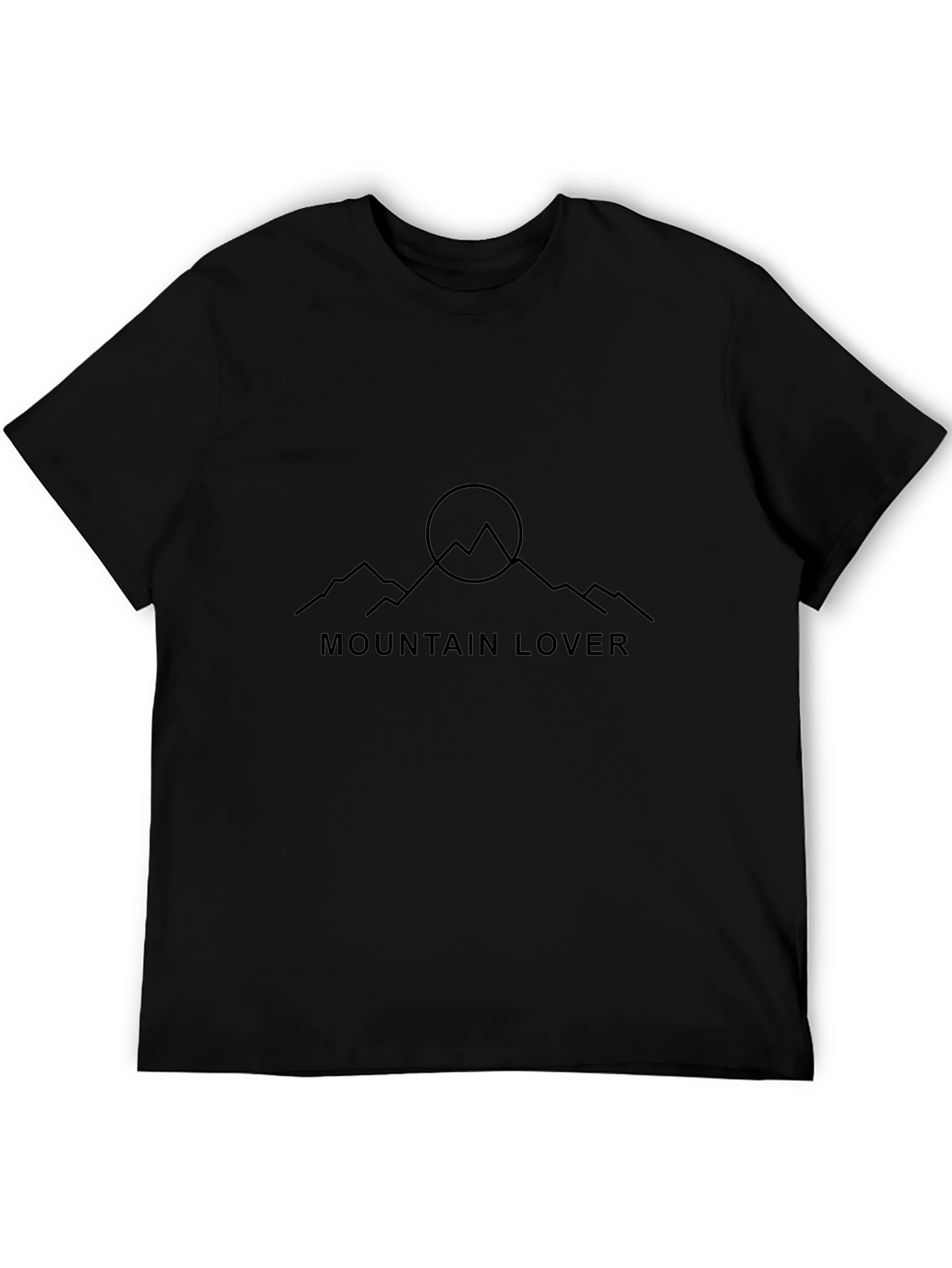 Mountain Lover Black Graphic Tee - Adventure Ready
