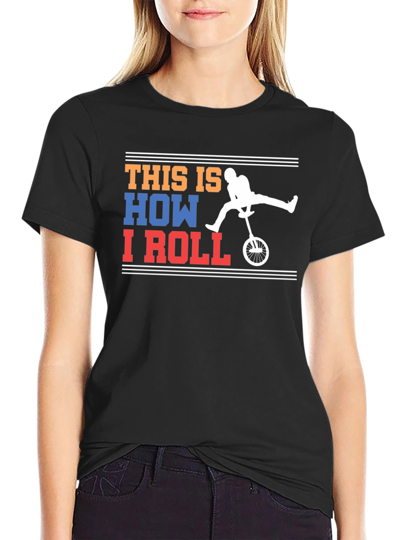 This Is How I Roll Unicycle Graphic T-Shirt