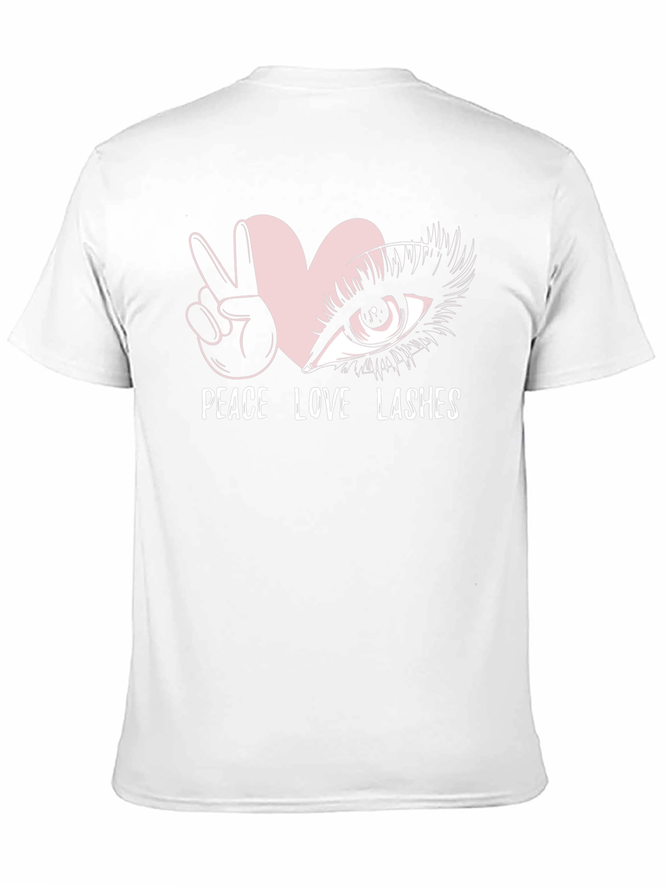 Peace Love Lashes Graphic T-Shirt