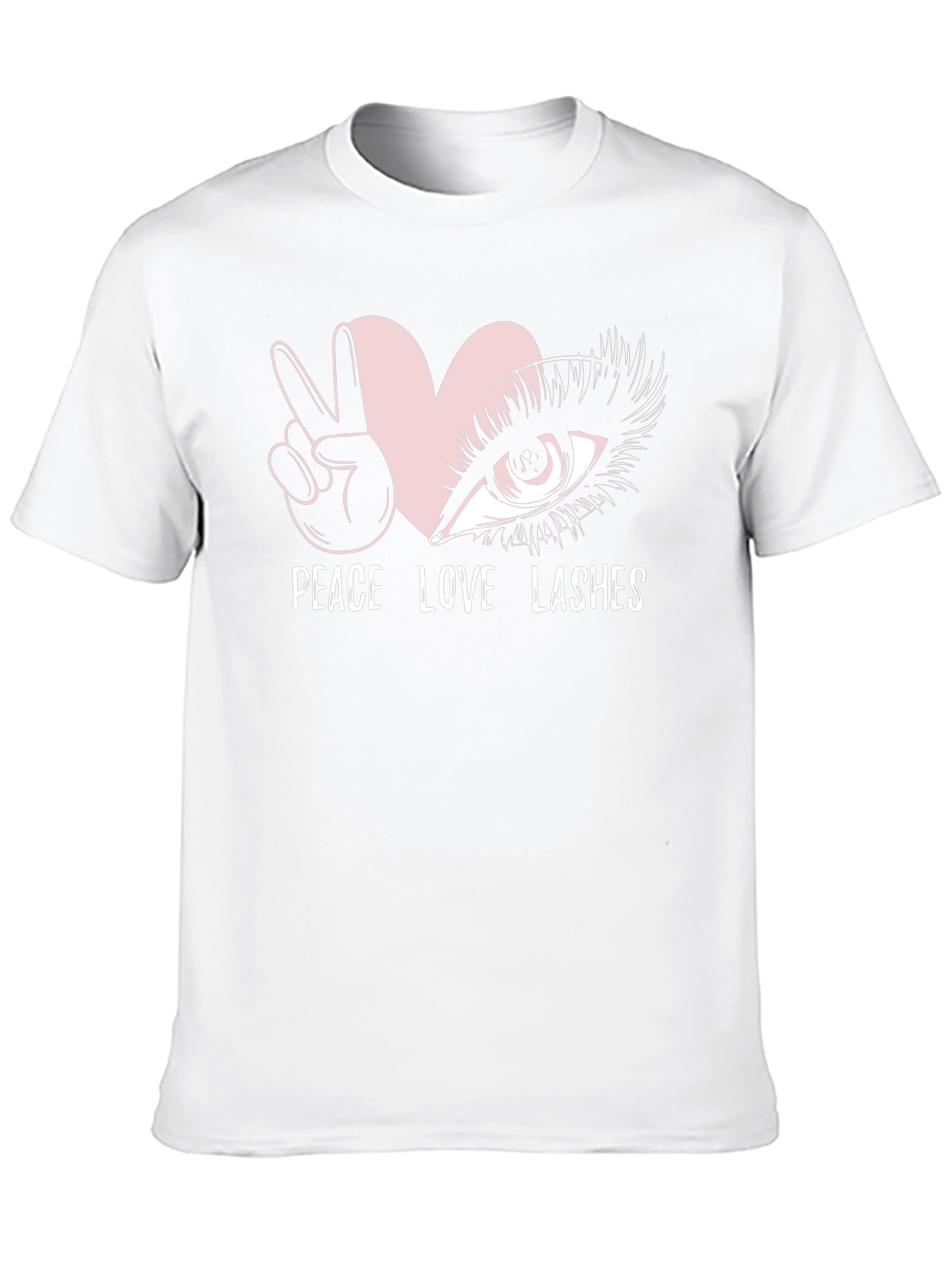 Peace Love Lashes Graphic T-Shirt