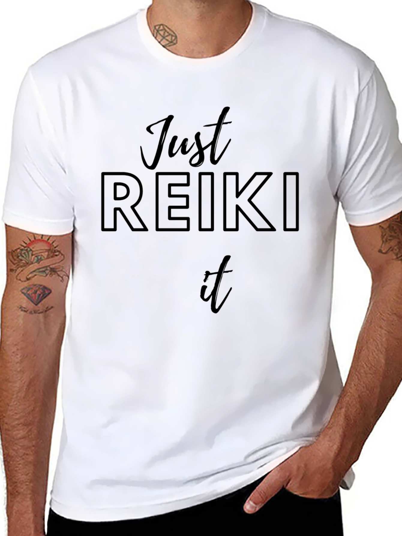 Just Reiki It T-Shirt - Black Graphic Tee