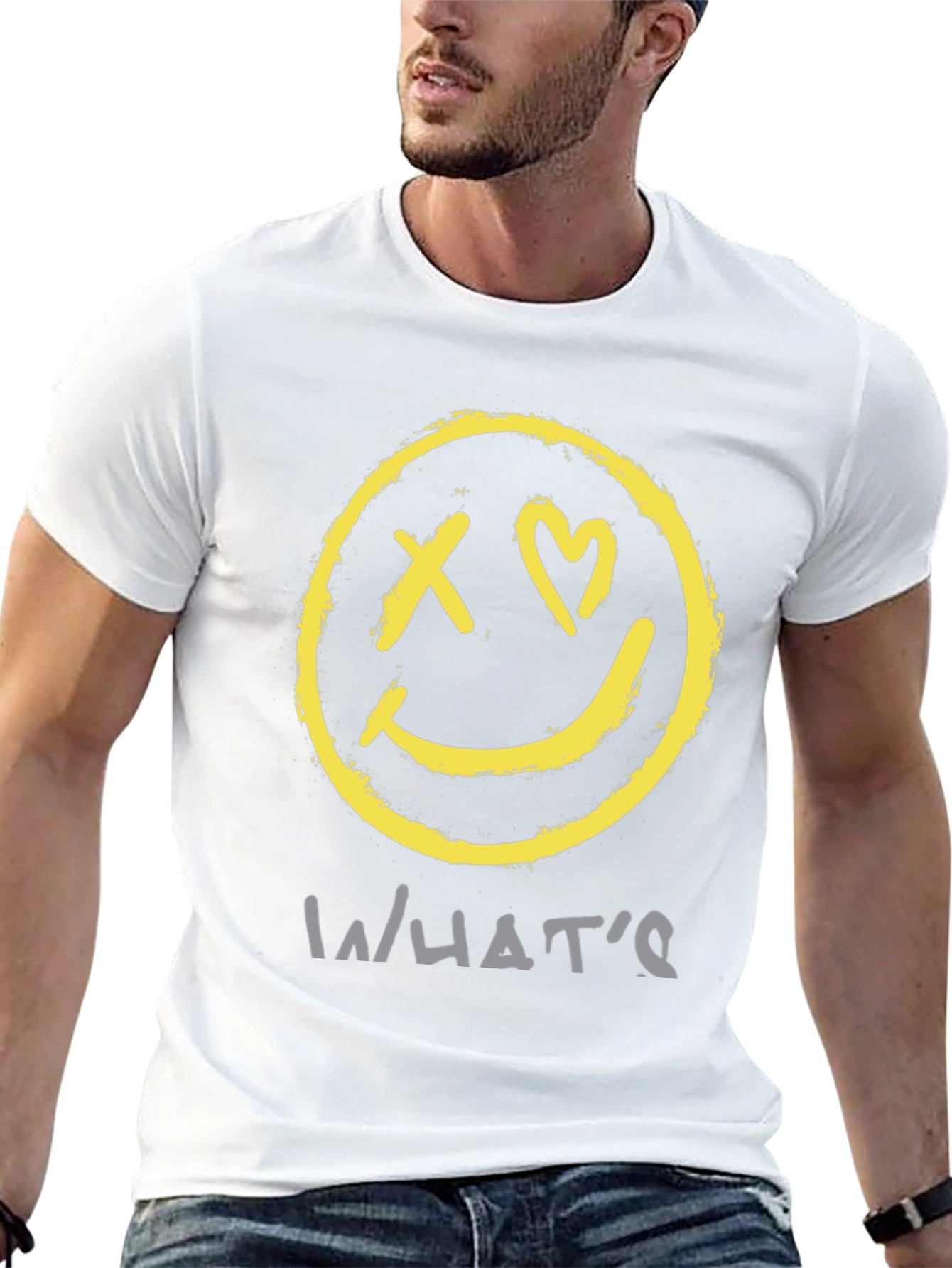 Smiley Face Graphic Tee - Whats Love?