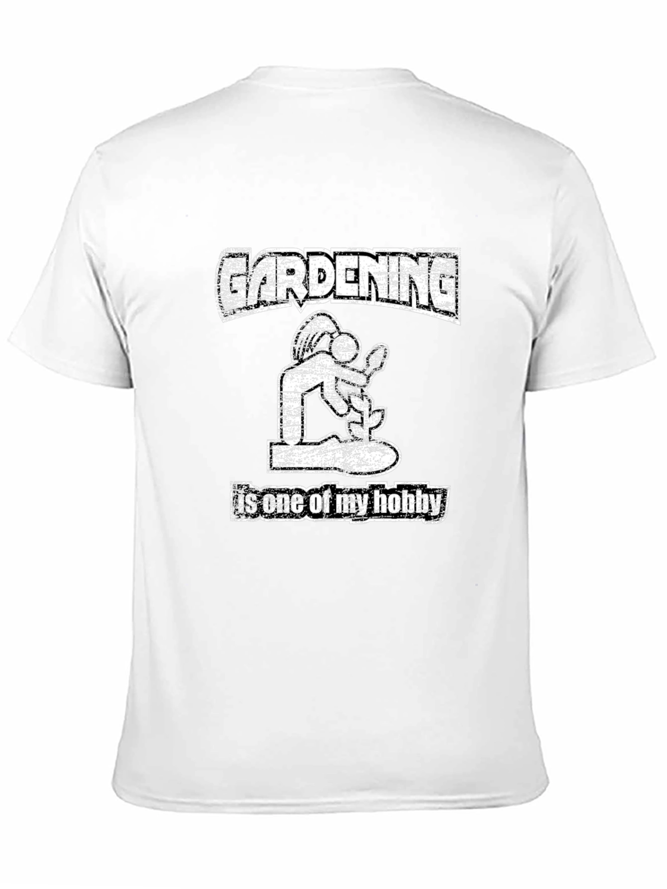 Gardening Hobby T-Shirt: Mens Black Graphic Tee