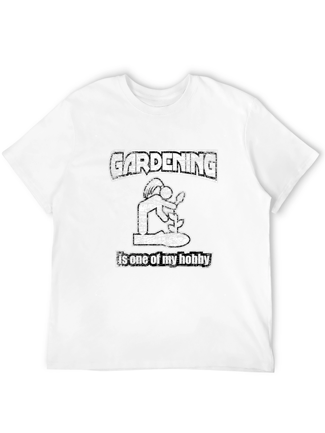 Gardening Hobby T-Shirt: Mens Black Graphic Tee