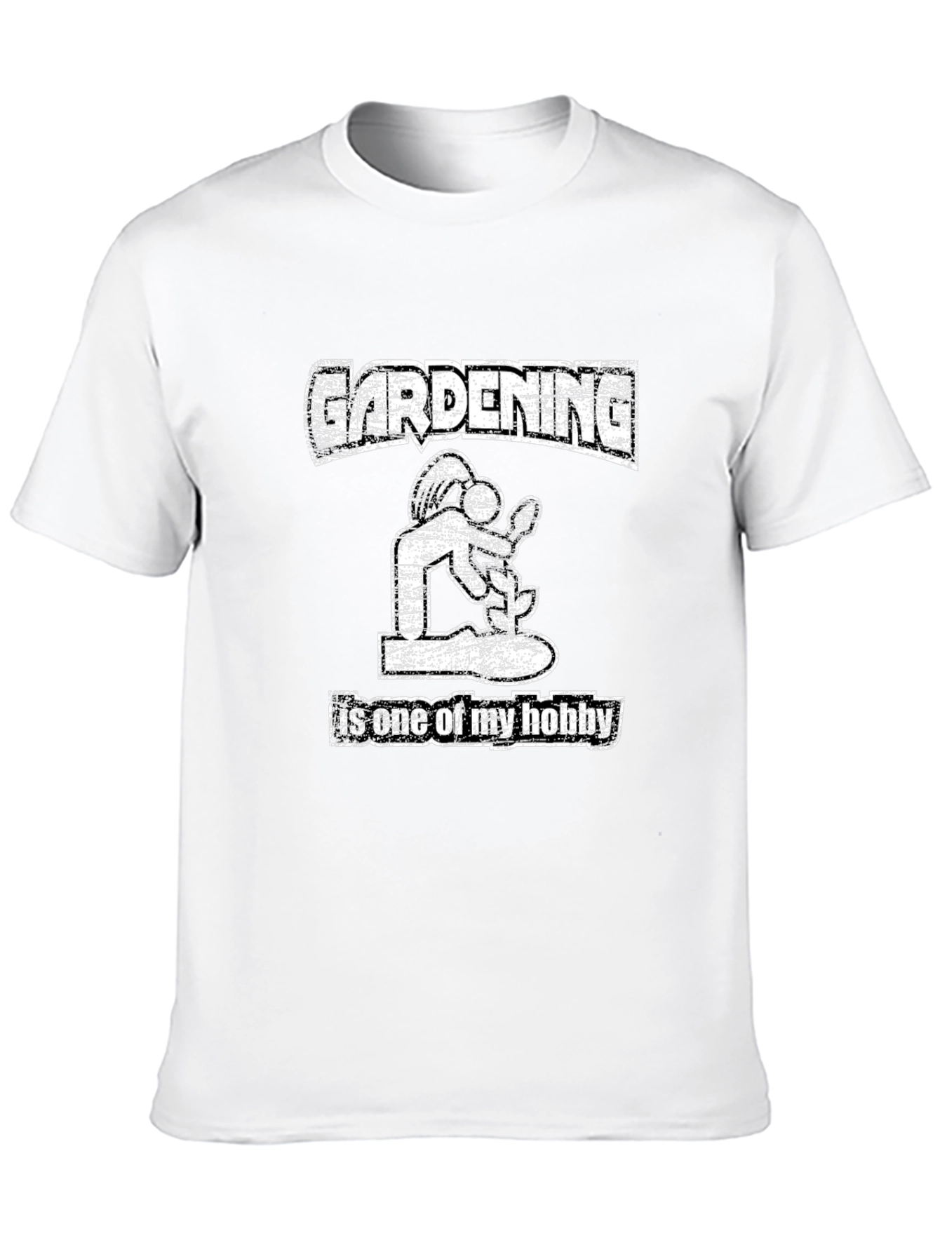 Gardening Hobby T-Shirt: Mens Black Graphic Tee
