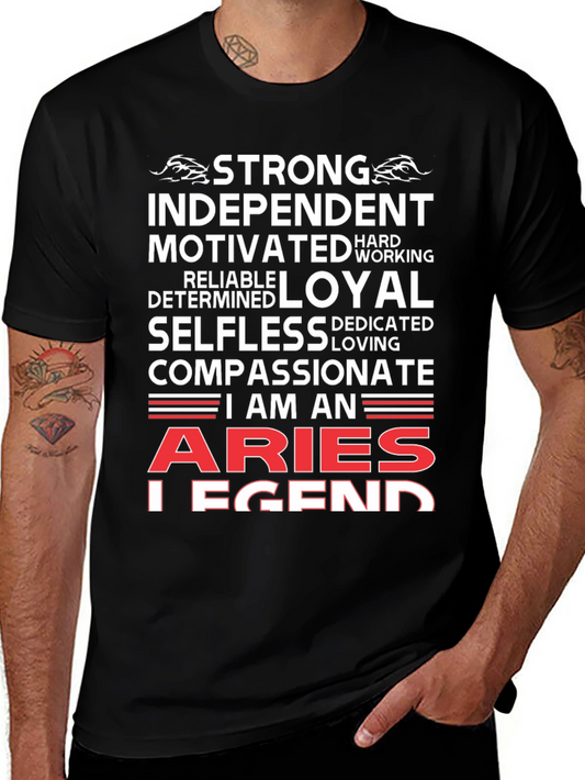 Aries Legend T-Shirt - Strong Independent Motivated