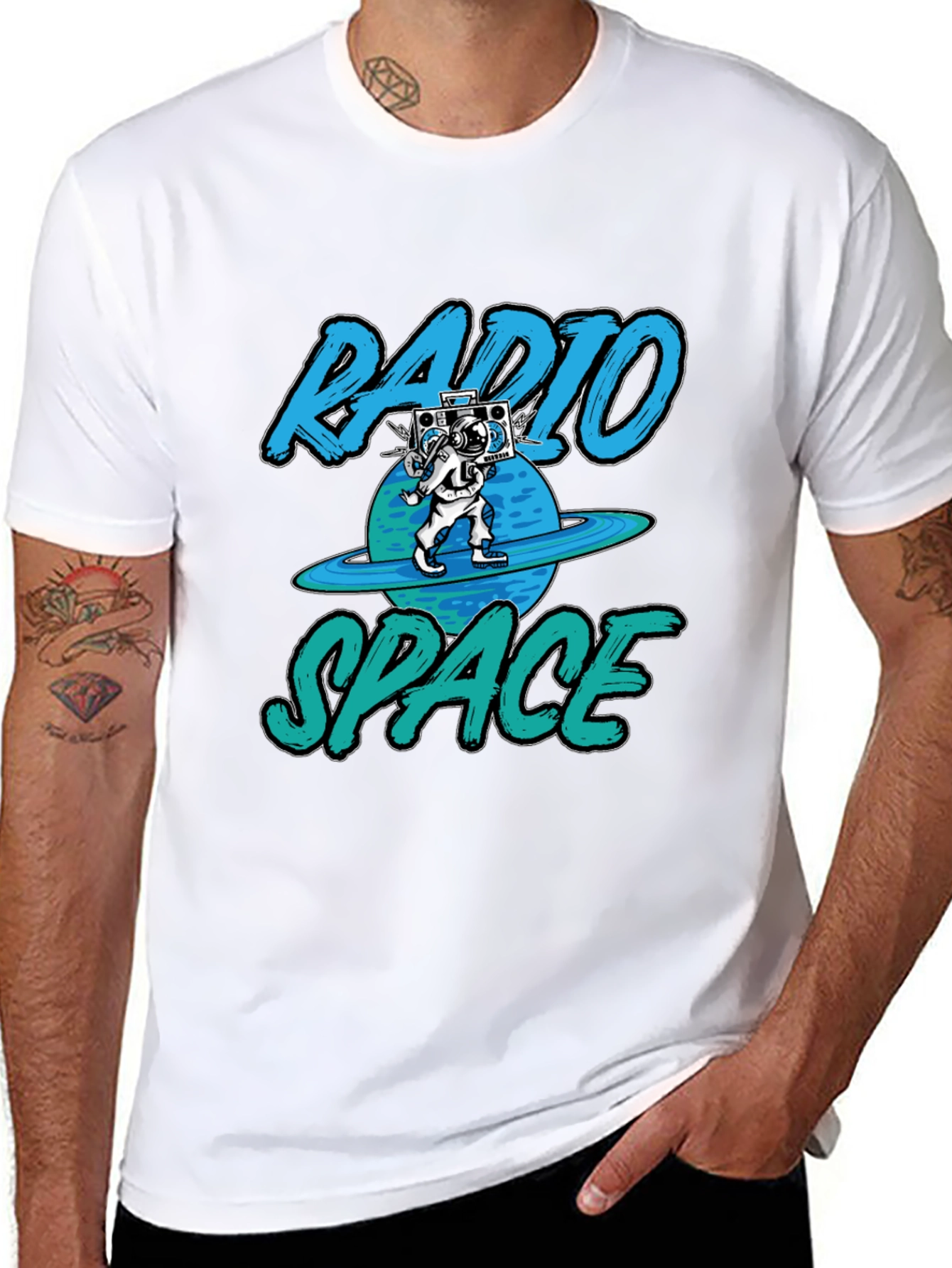 Radio Space T-Shirt - Astronaut Design