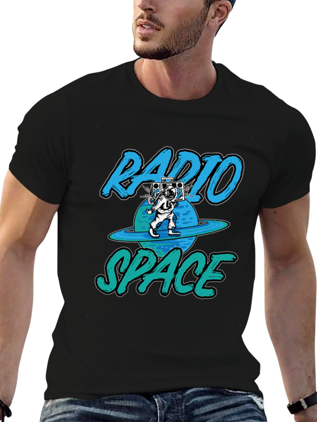 Radio Space T-Shirt - Astronaut Design
