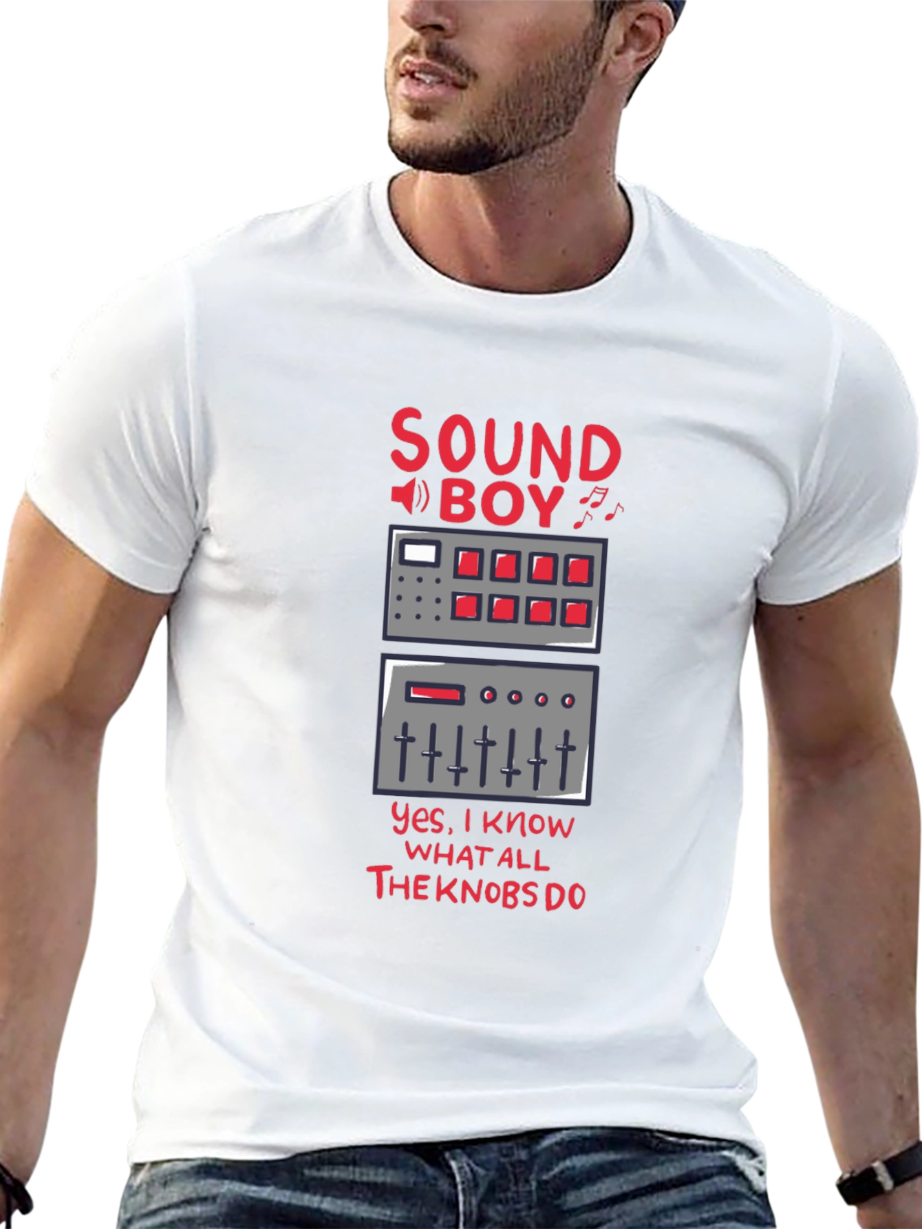 Sound Boy Know-It-All Black T-Shirt