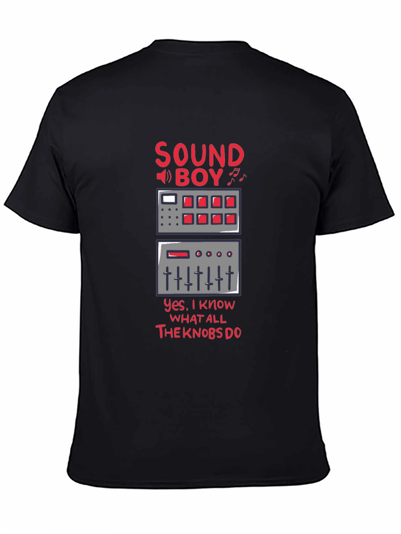 Sound Boy Know-It-All Black T-Shirt