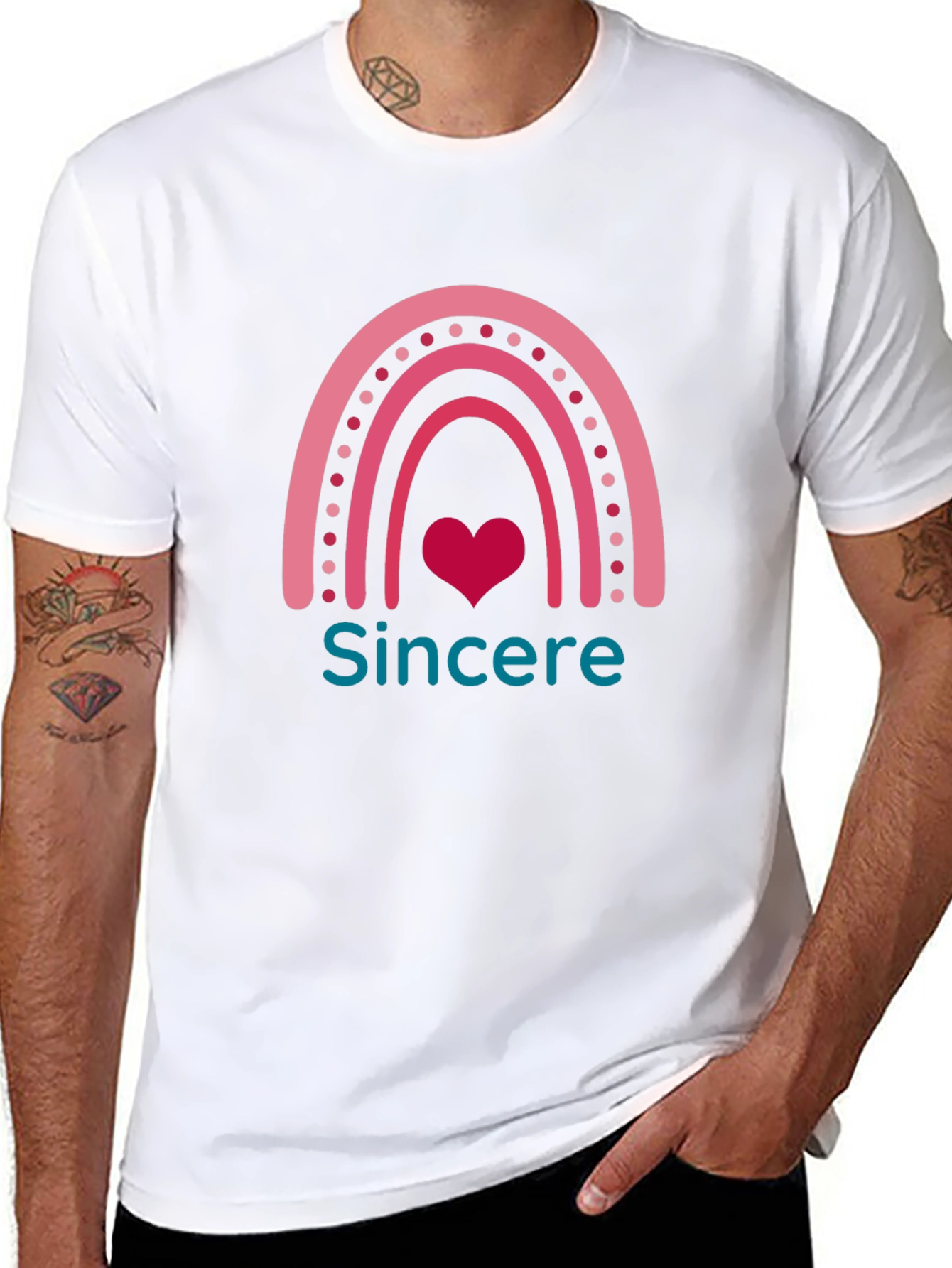 Sincere Love Rainbow Graphic Tee