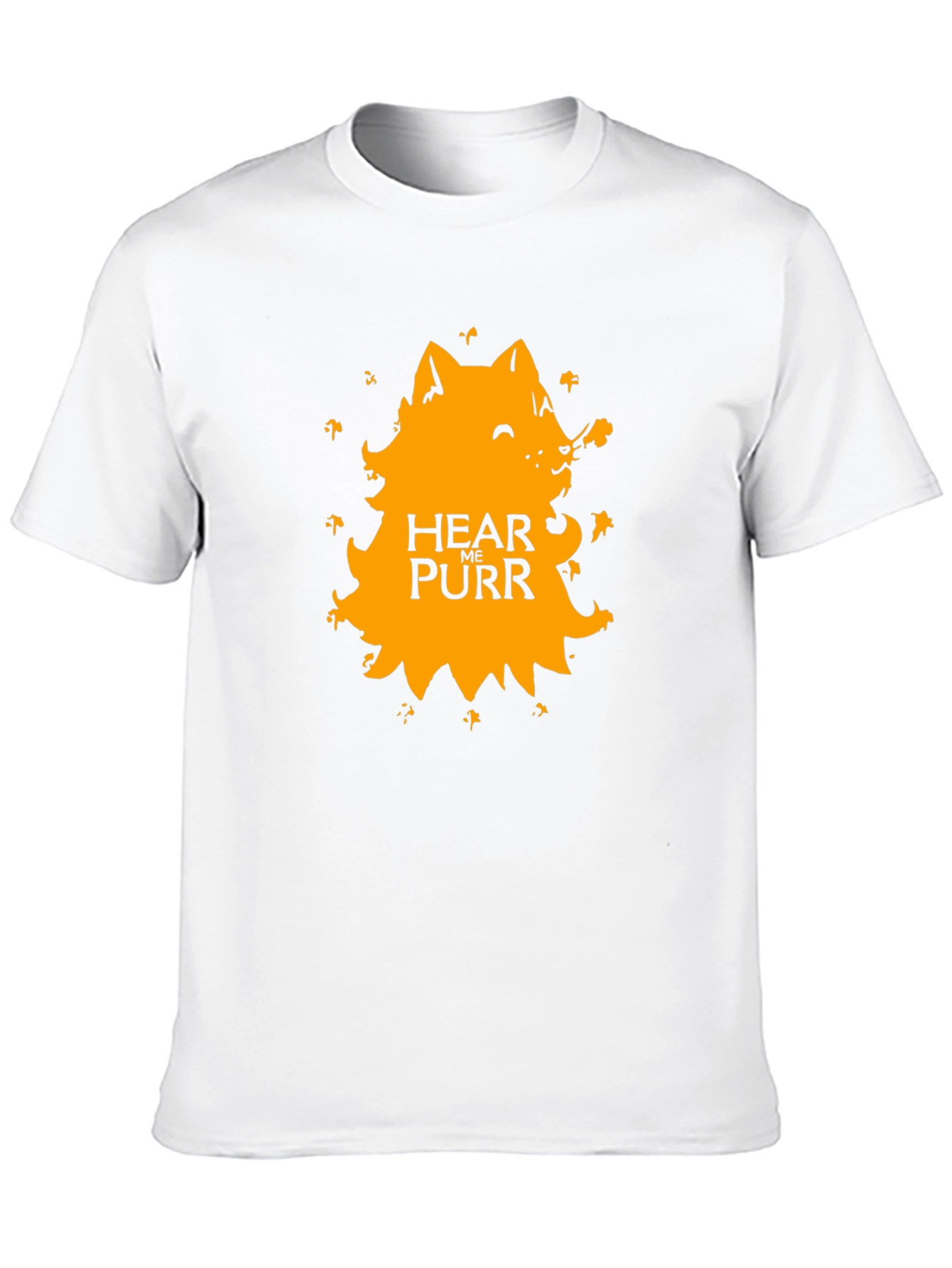 Hear Me Purr Black Graphic Tee