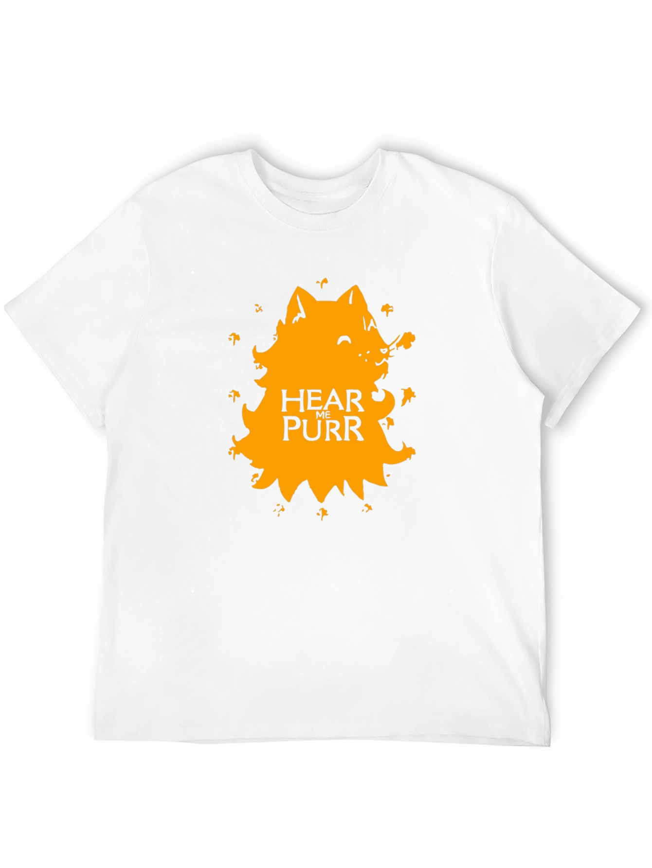 Hear Me Purr Black Graphic Tee