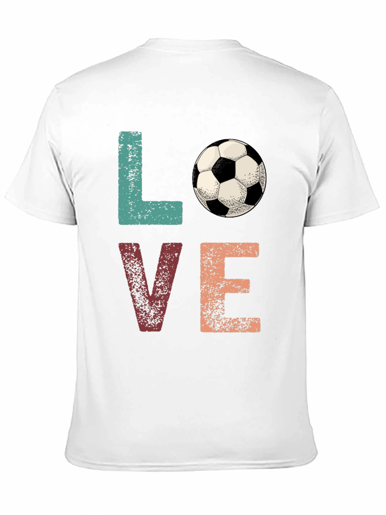 Love Soccer Graphic Tee - Black Cotton Shirt