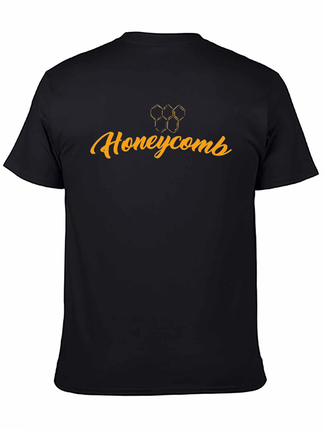 Honeycomb Graphic Tee - Stylish Black T-Shirt