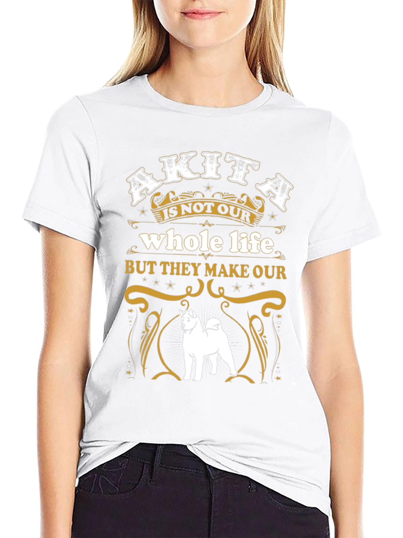 Akita Dog Lover Graphic Tee - Whole Life