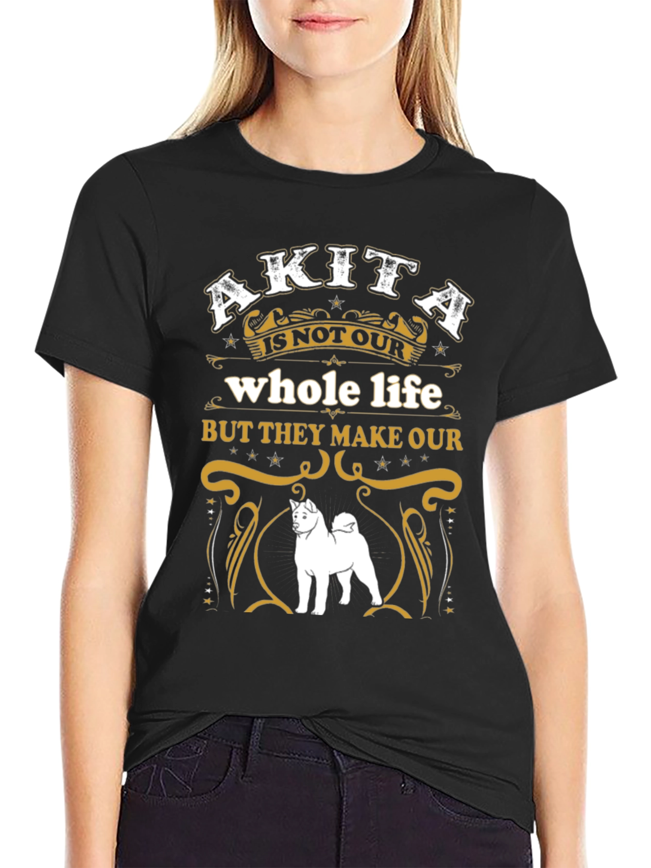 Akita Dog Lover Graphic Tee - Whole Life