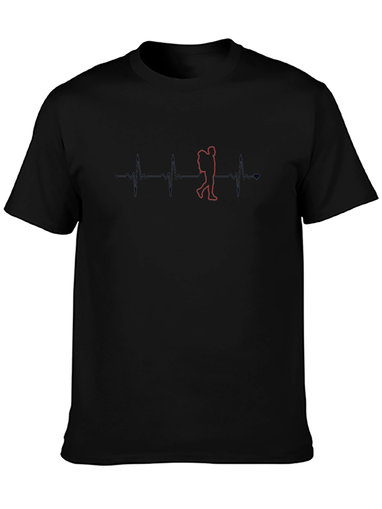 Hiking Heartbeat T-Shirt - Adventure Ready!