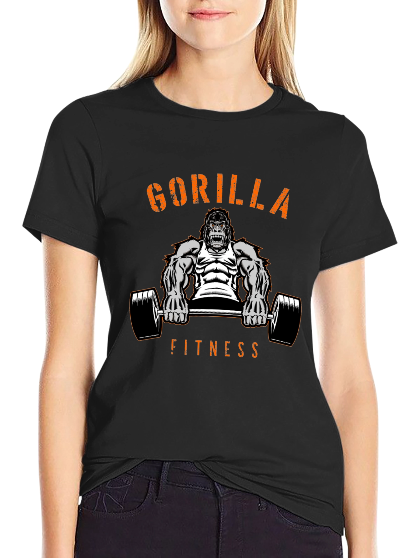 Gorilla Fitness Graphic T-Shirt - Black