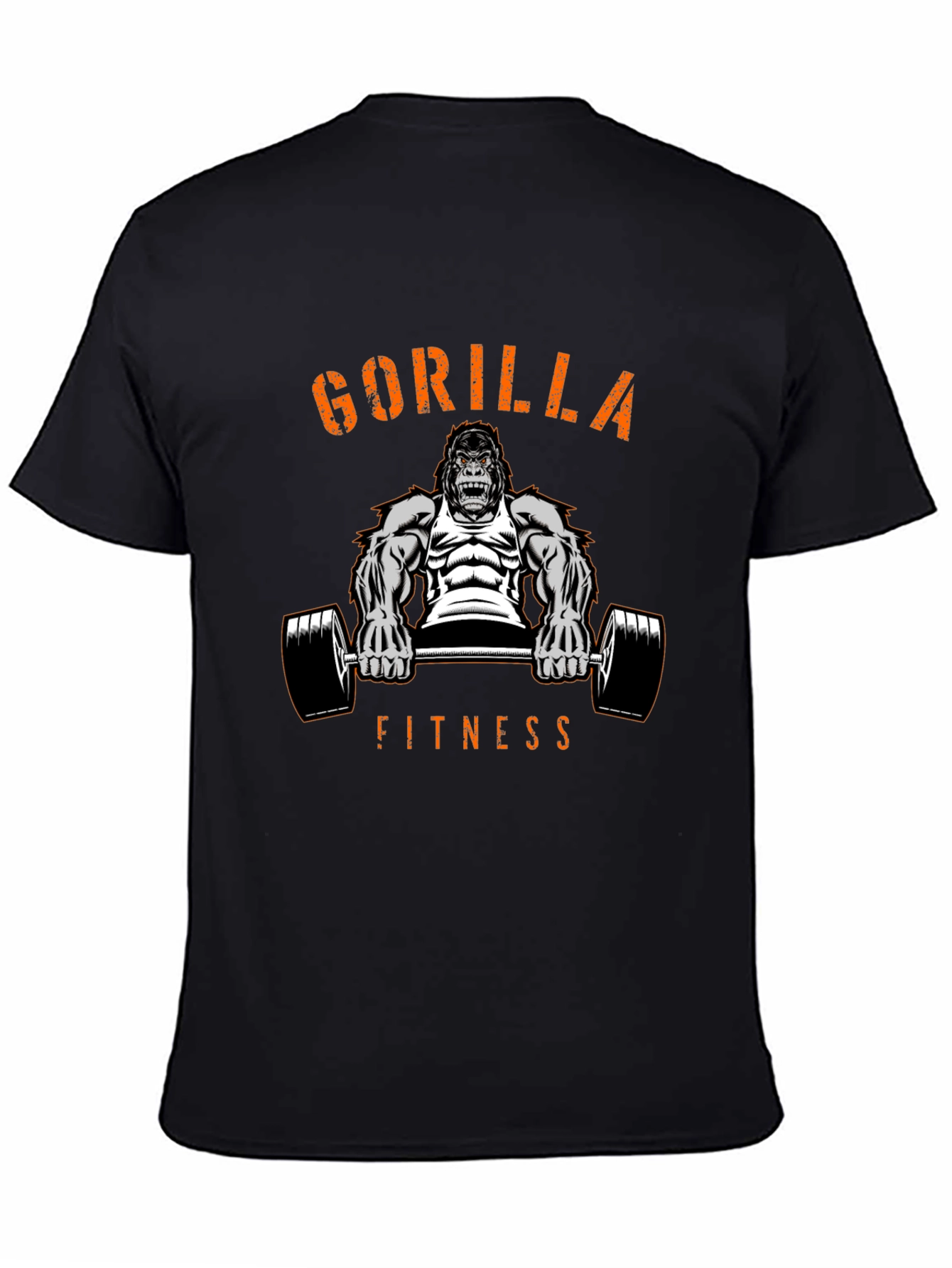 Gorilla Fitness Graphic T-Shirt - Black
