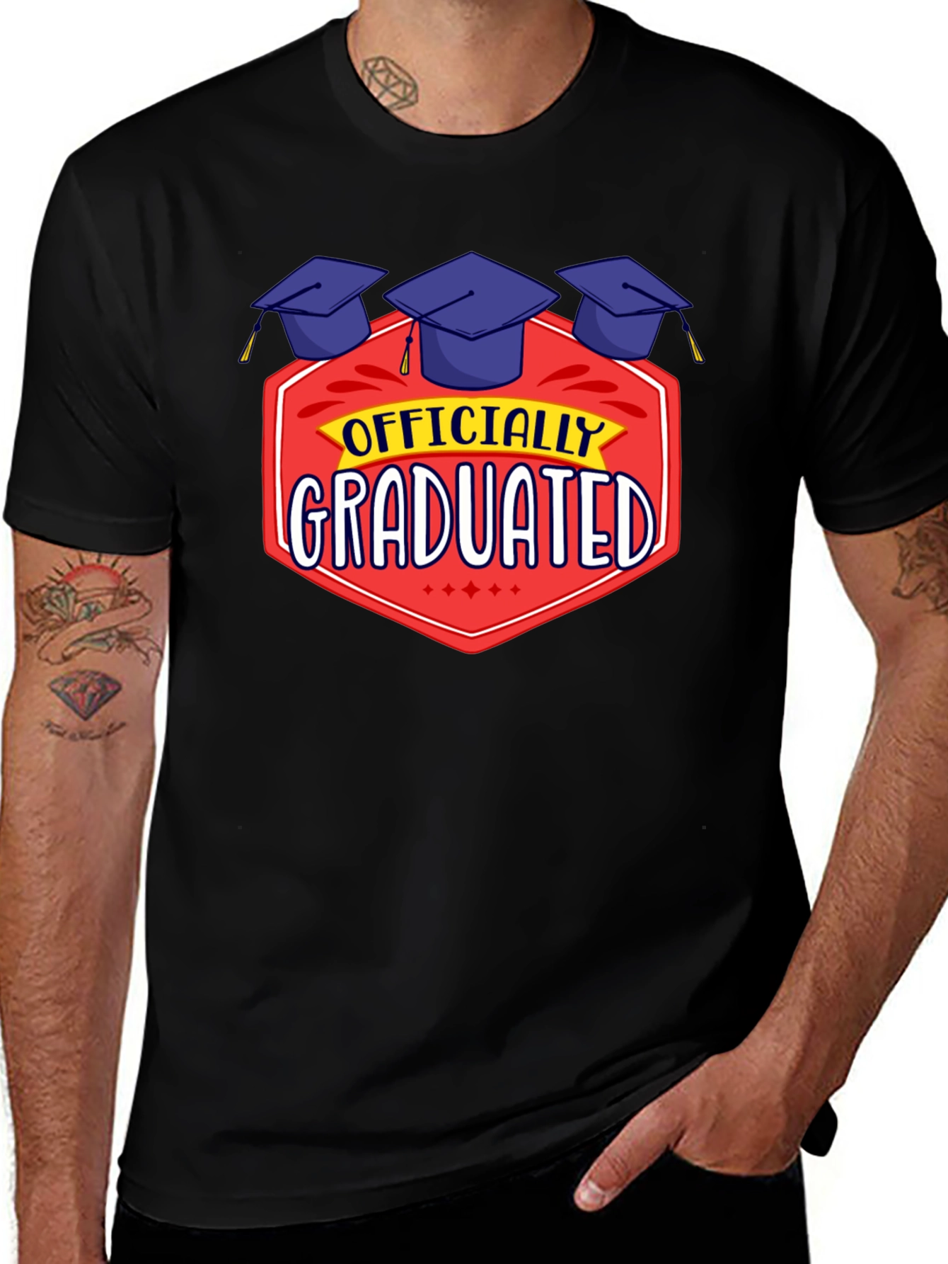 Officially Graduated Black T-Shirt