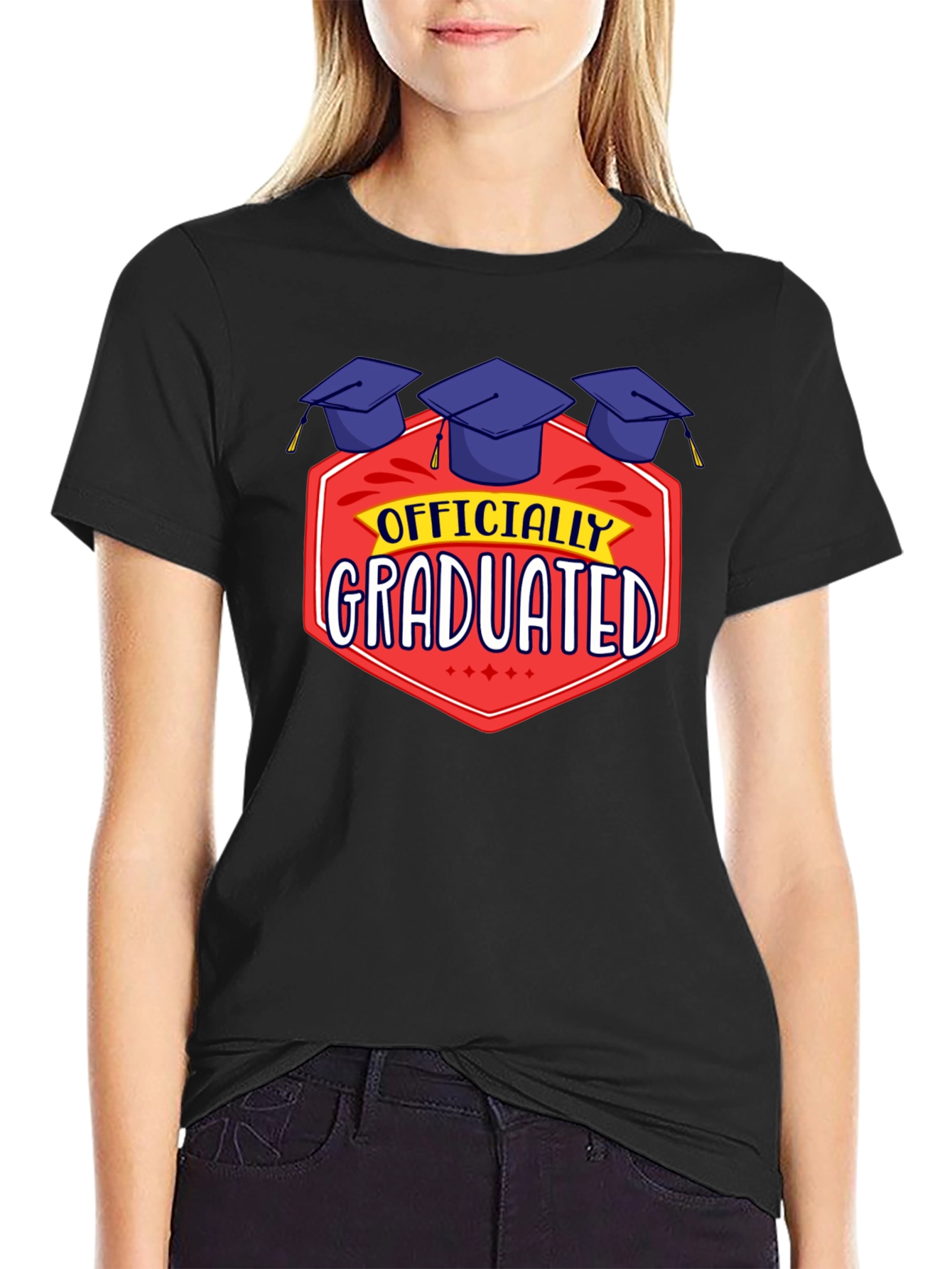 Officially Graduated Black T-Shirt