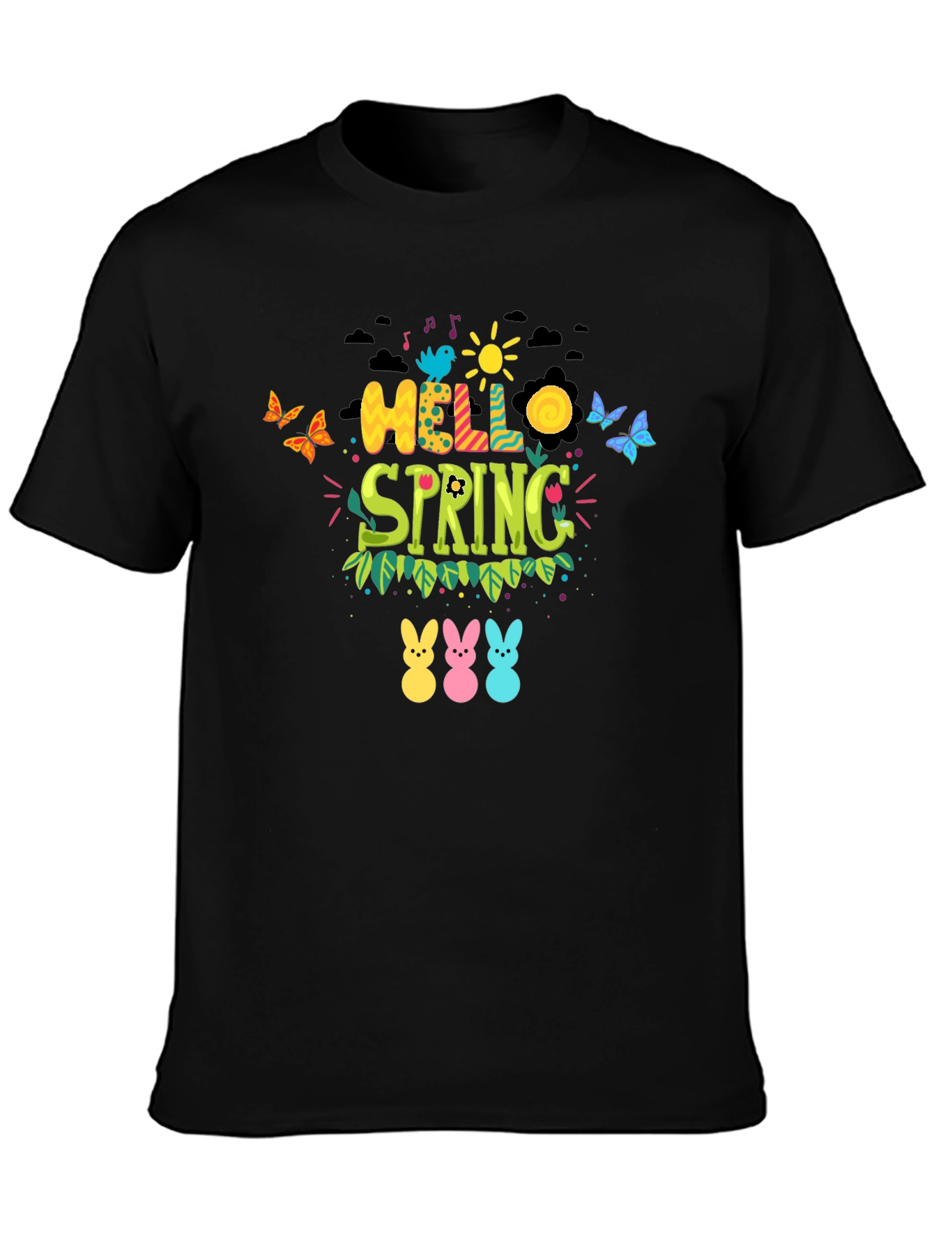 Hello Spring Graphic Tee - Easter Peeps