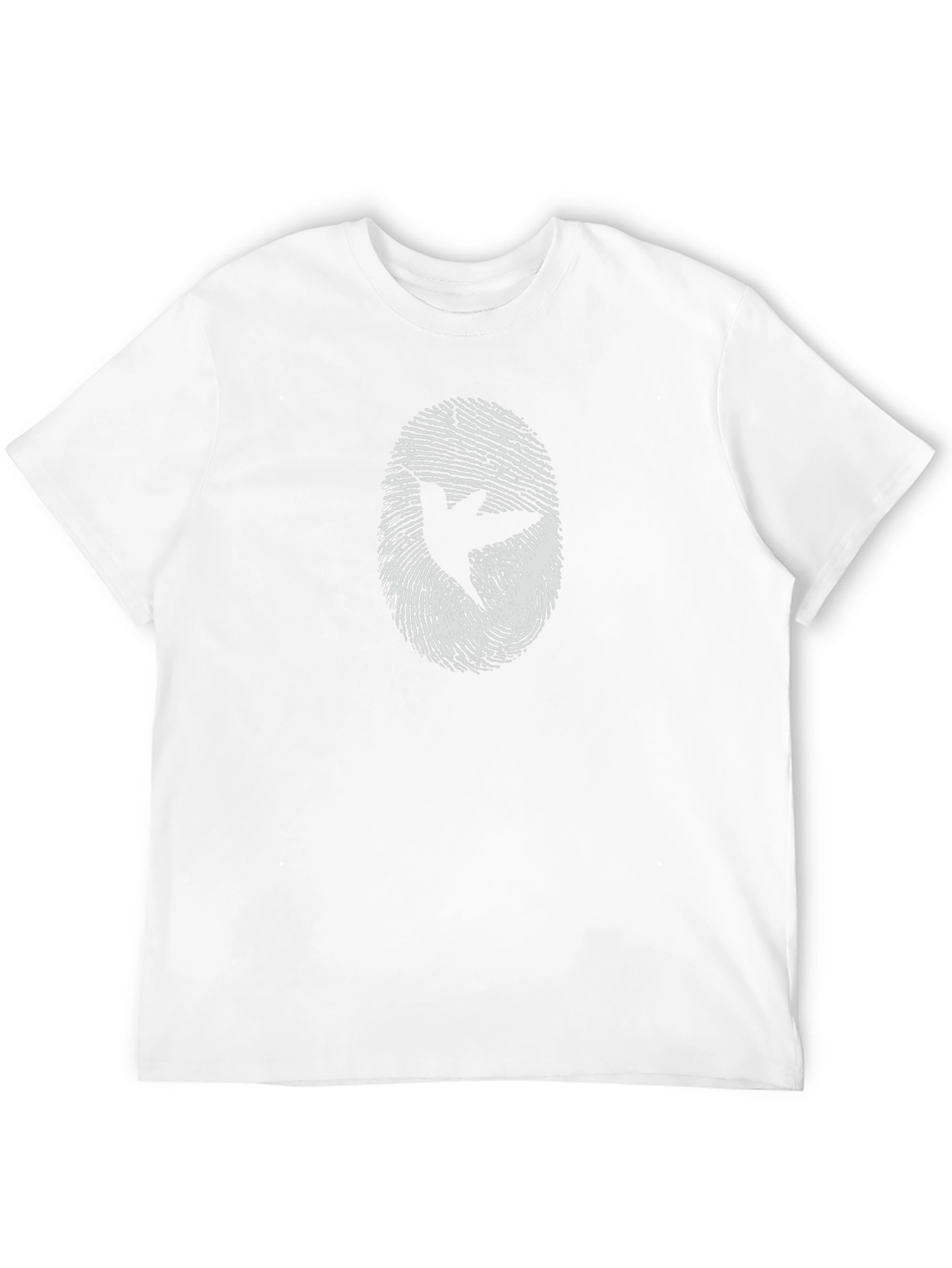 Peace Dove Fingerprint Graphic T-Shirt