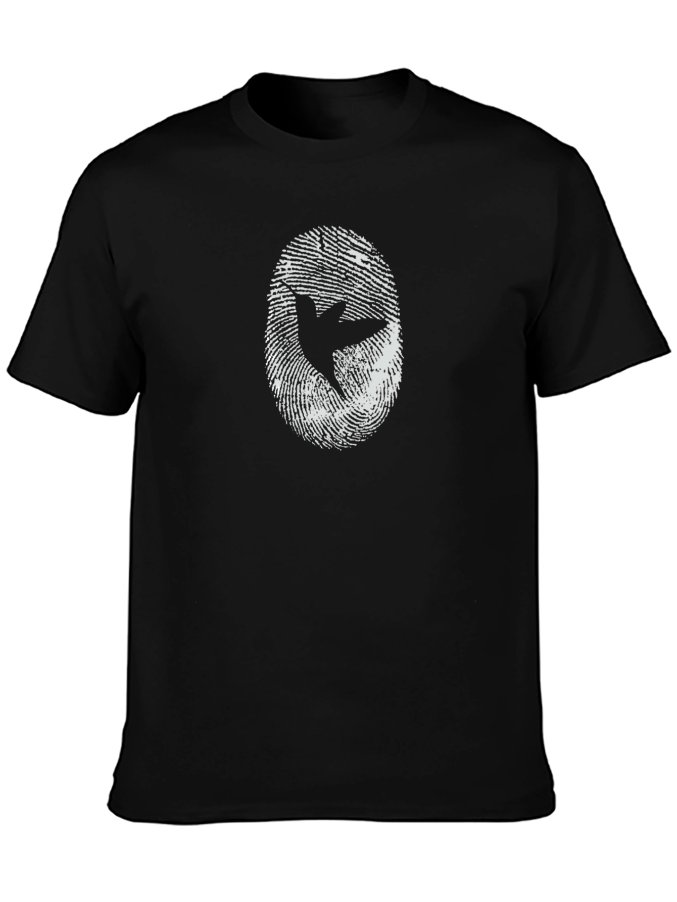 Peace Dove Fingerprint Graphic T-Shirt