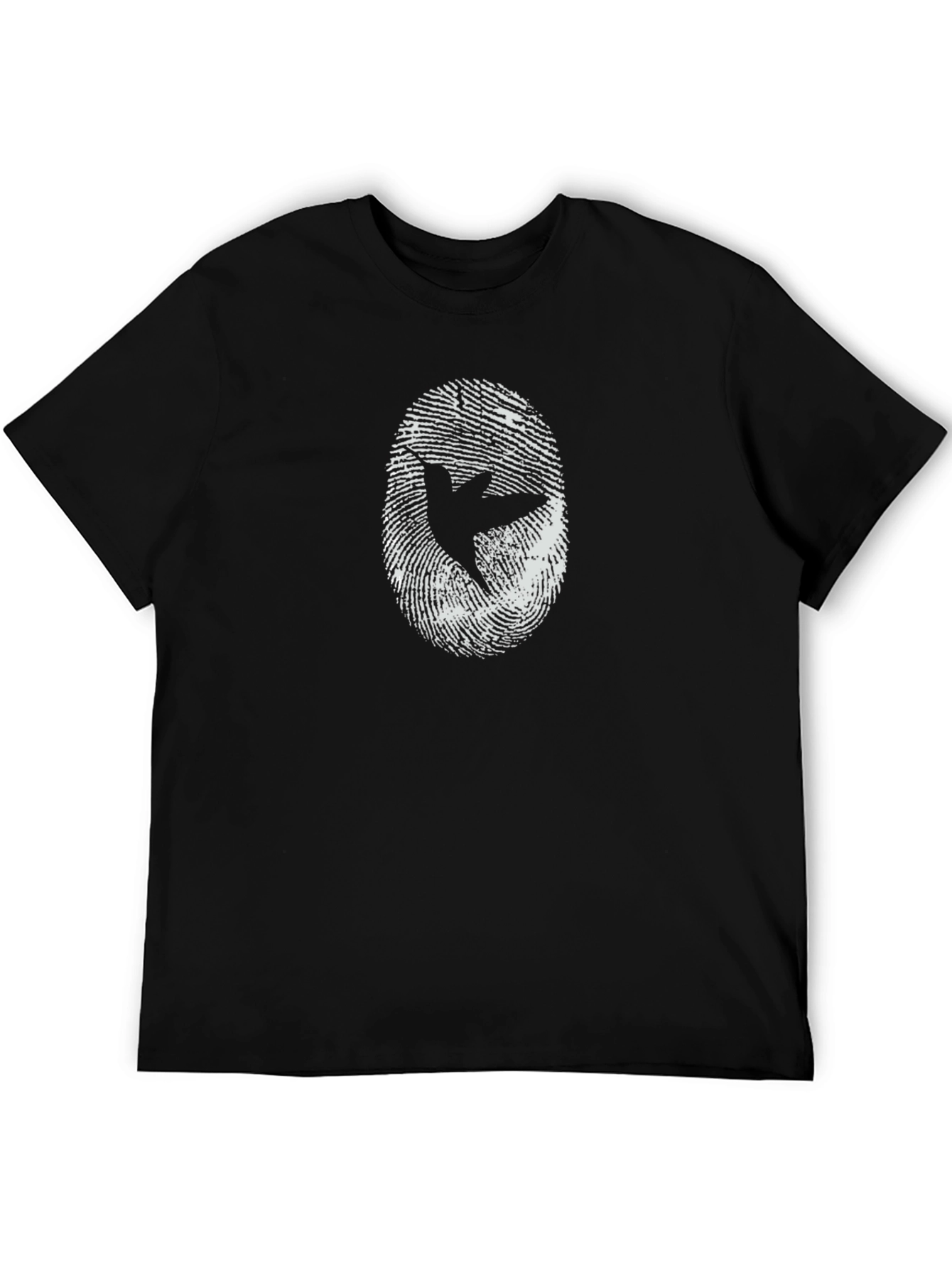 Peace Dove Fingerprint Graphic T-Shirt