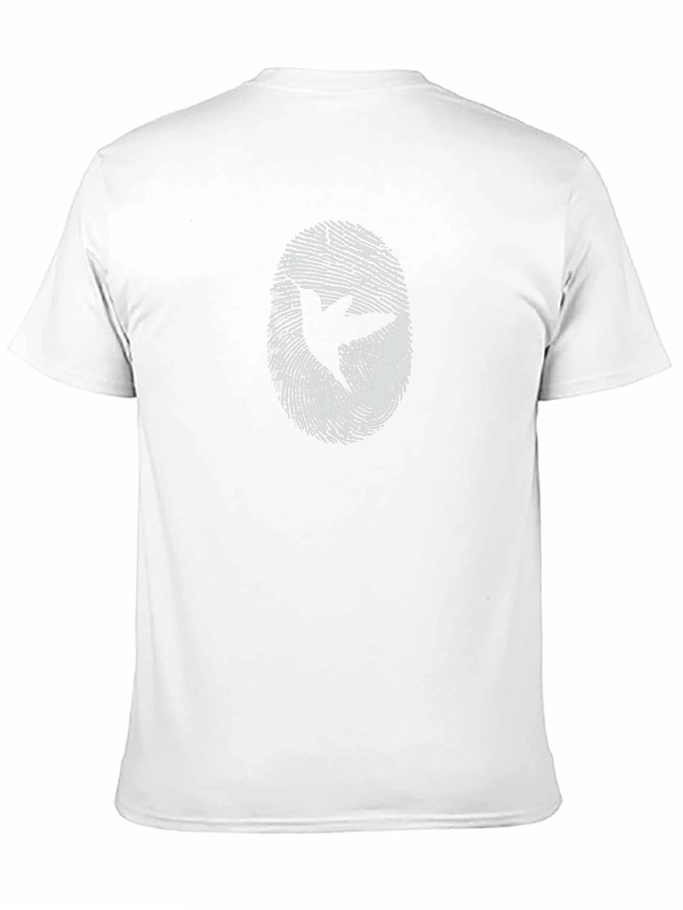 Peace Dove Fingerprint Graphic T-Shirt