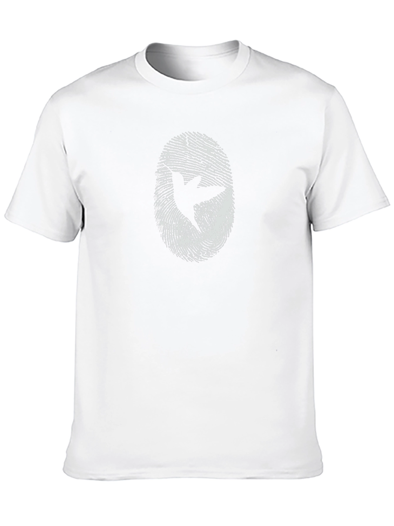 Peace Dove Fingerprint Graphic T-Shirt