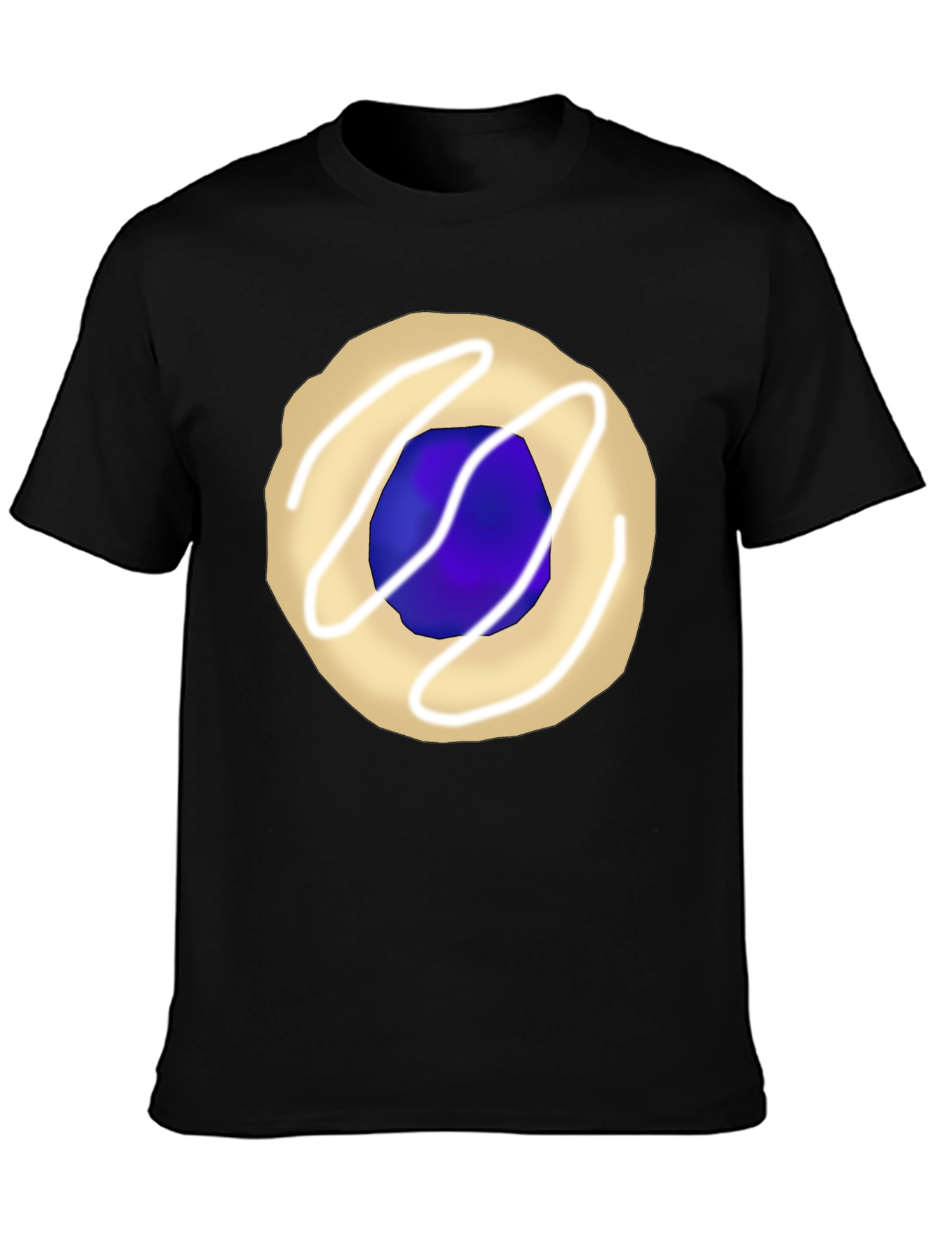 Cookie Graphic Tee - Black Casual T-Shirt