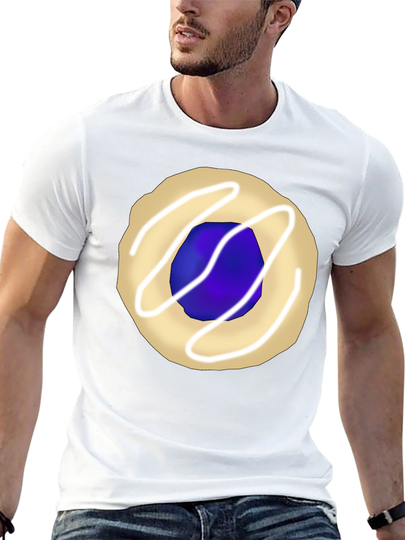 Cookie Graphic Tee - Black Casual T-Shirt