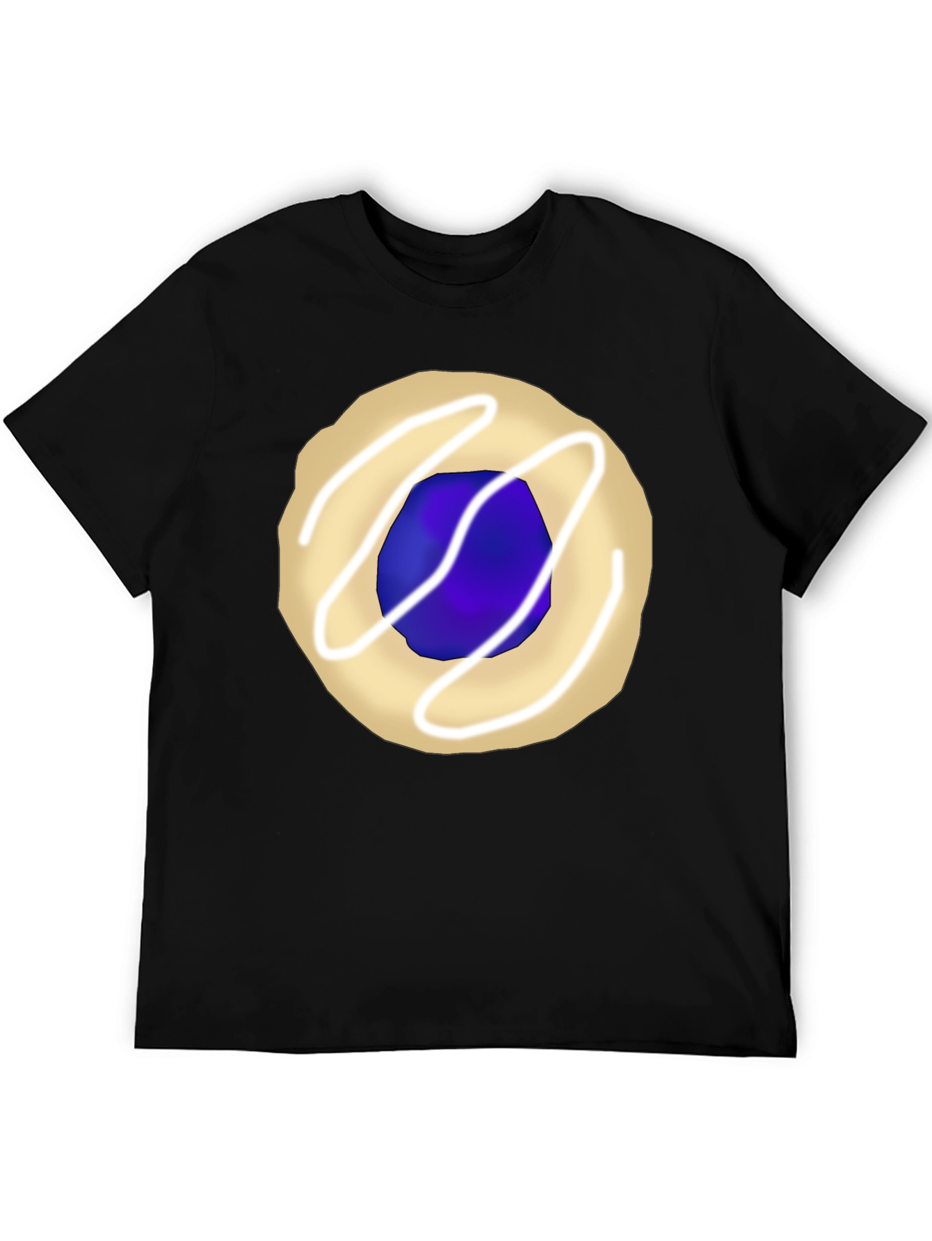 Cookie Graphic Tee - Black Casual T-Shirt