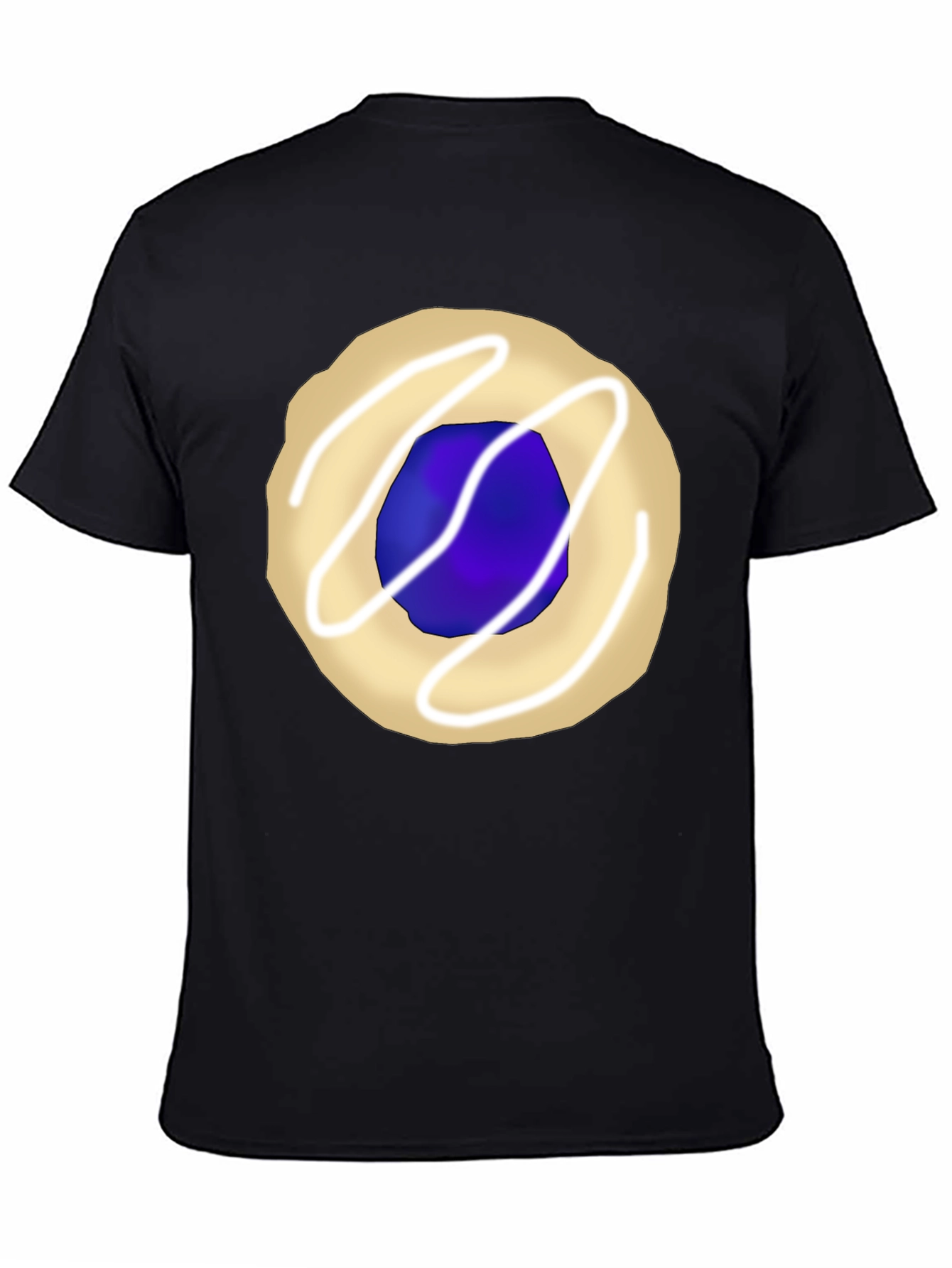 Cookie Graphic Tee - Black Casual T-Shirt