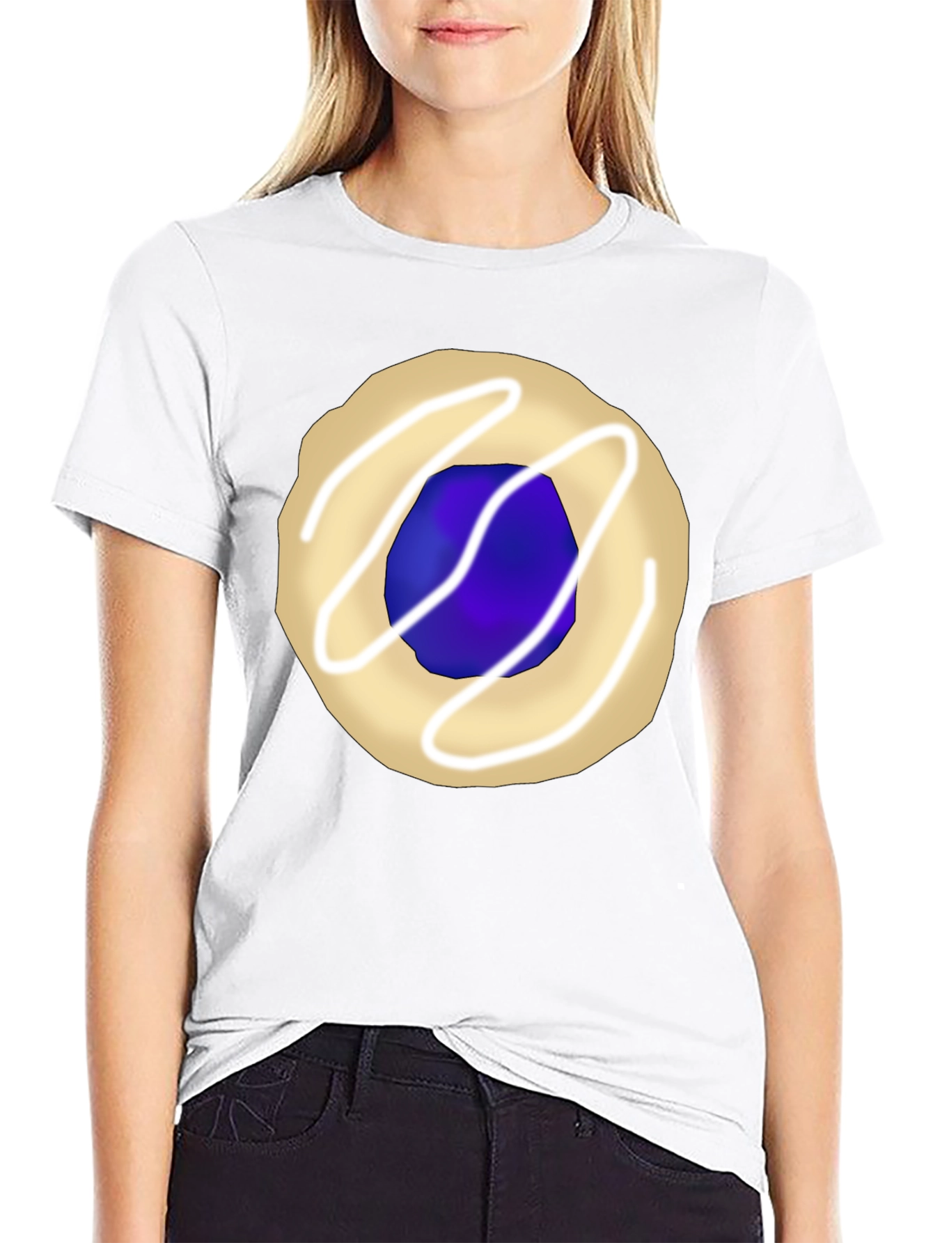 Cookie Graphic Tee - Black Casual T-Shirt