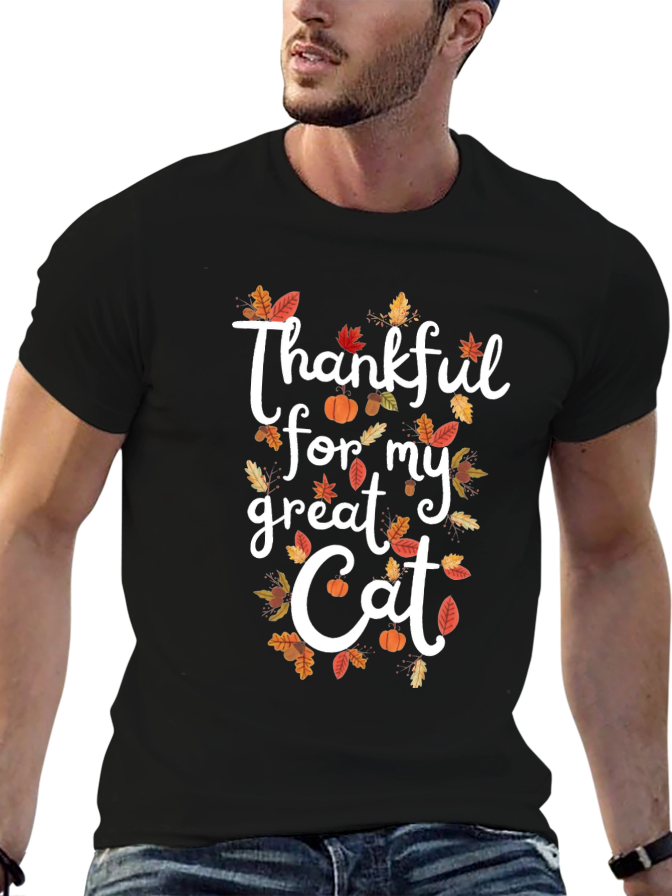 Thankful for my Great Cat Fall T-Shirt