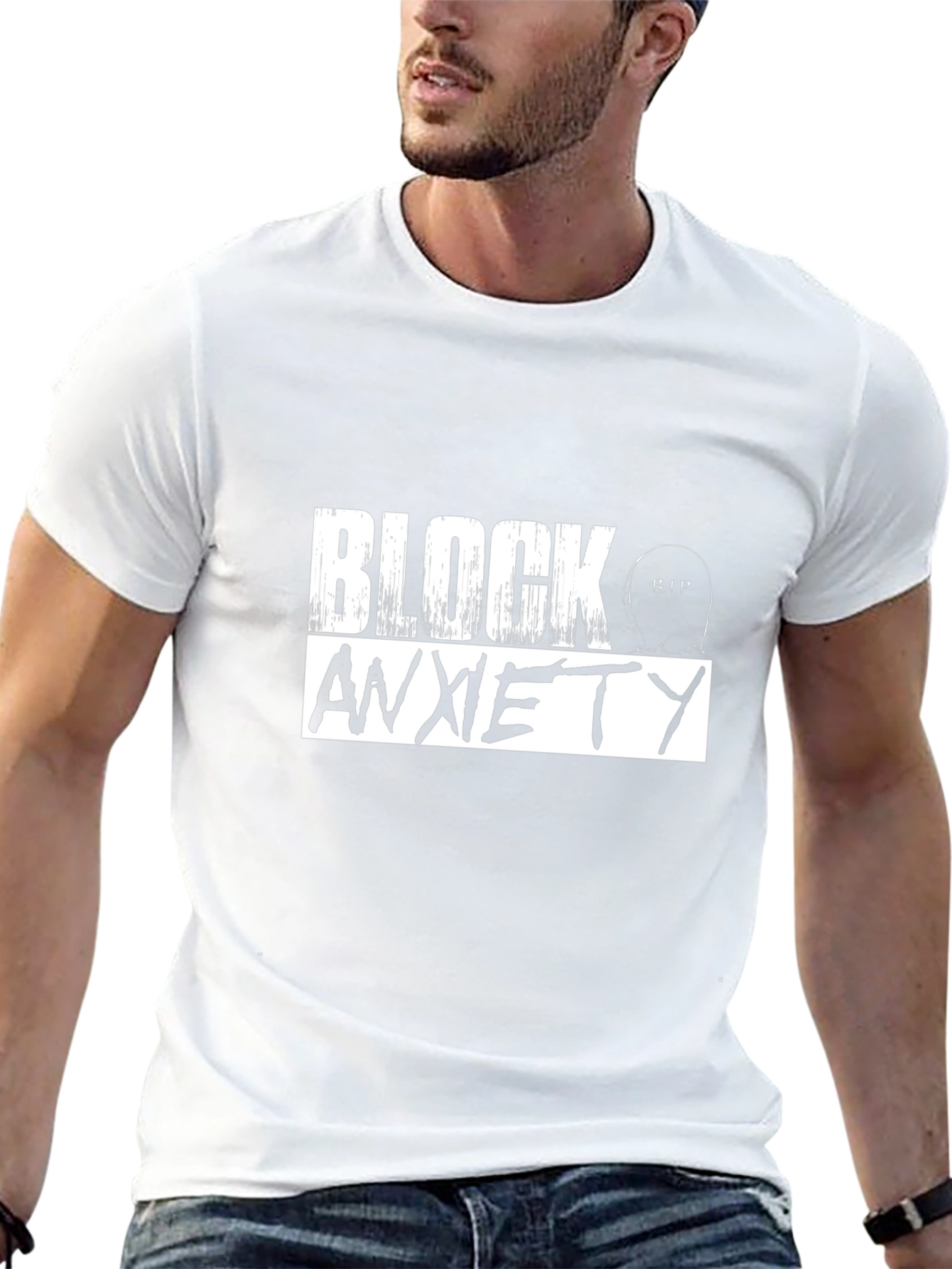 Block Anxiety Graphic T-Shirt - Unisex Cotton Tee