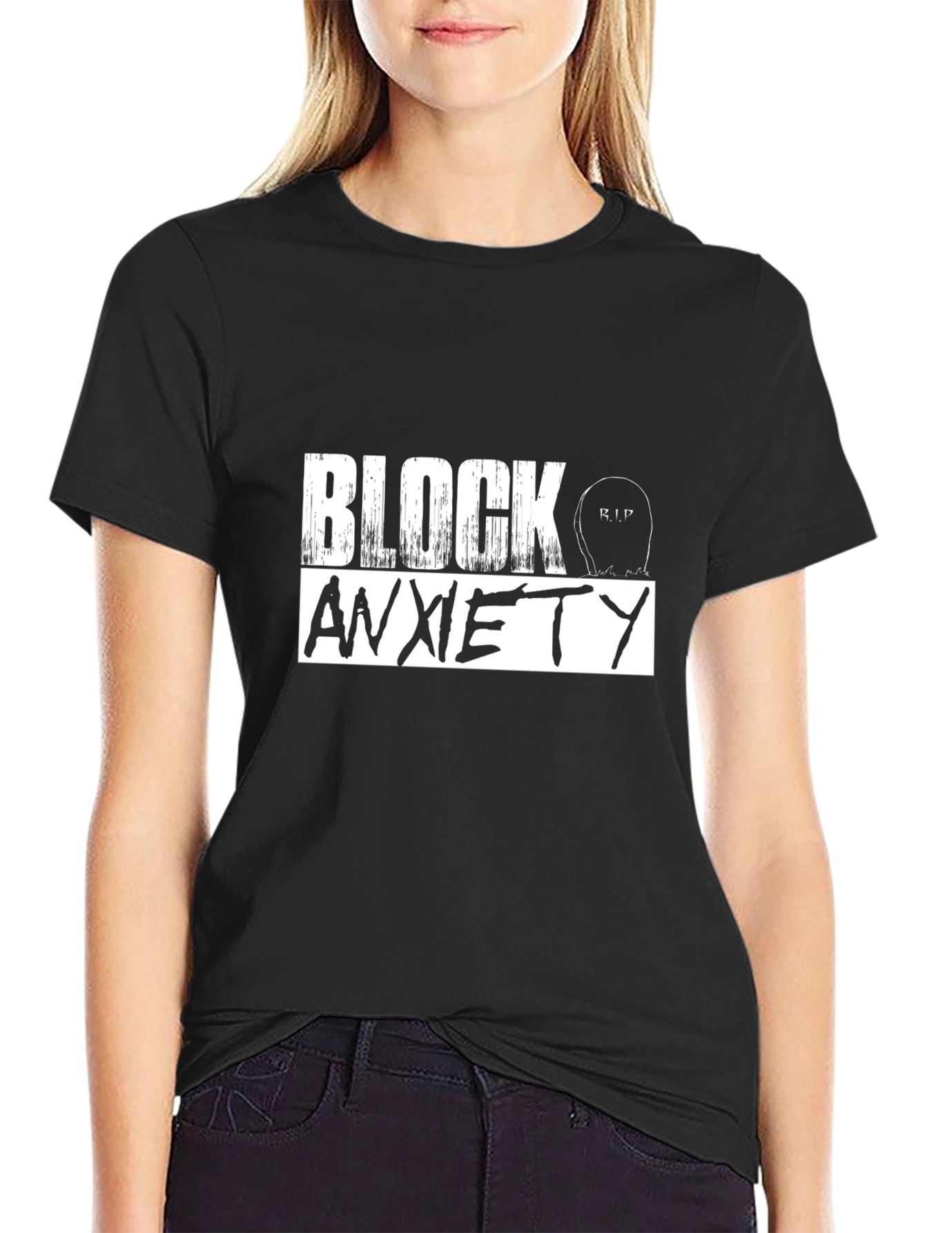 Block Anxiety Graphic T-Shirt - Unisex Cotton Tee