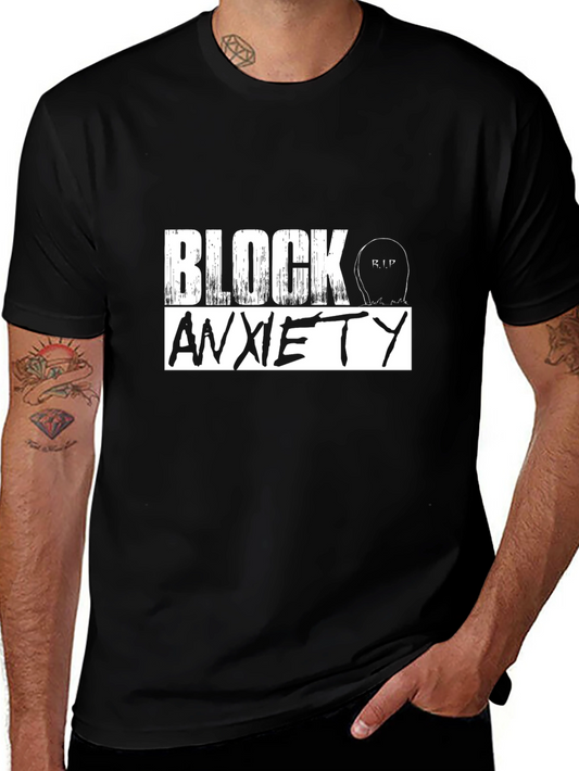 Block Anxiety Graphic T-Shirt - Unisex Cotton Tee