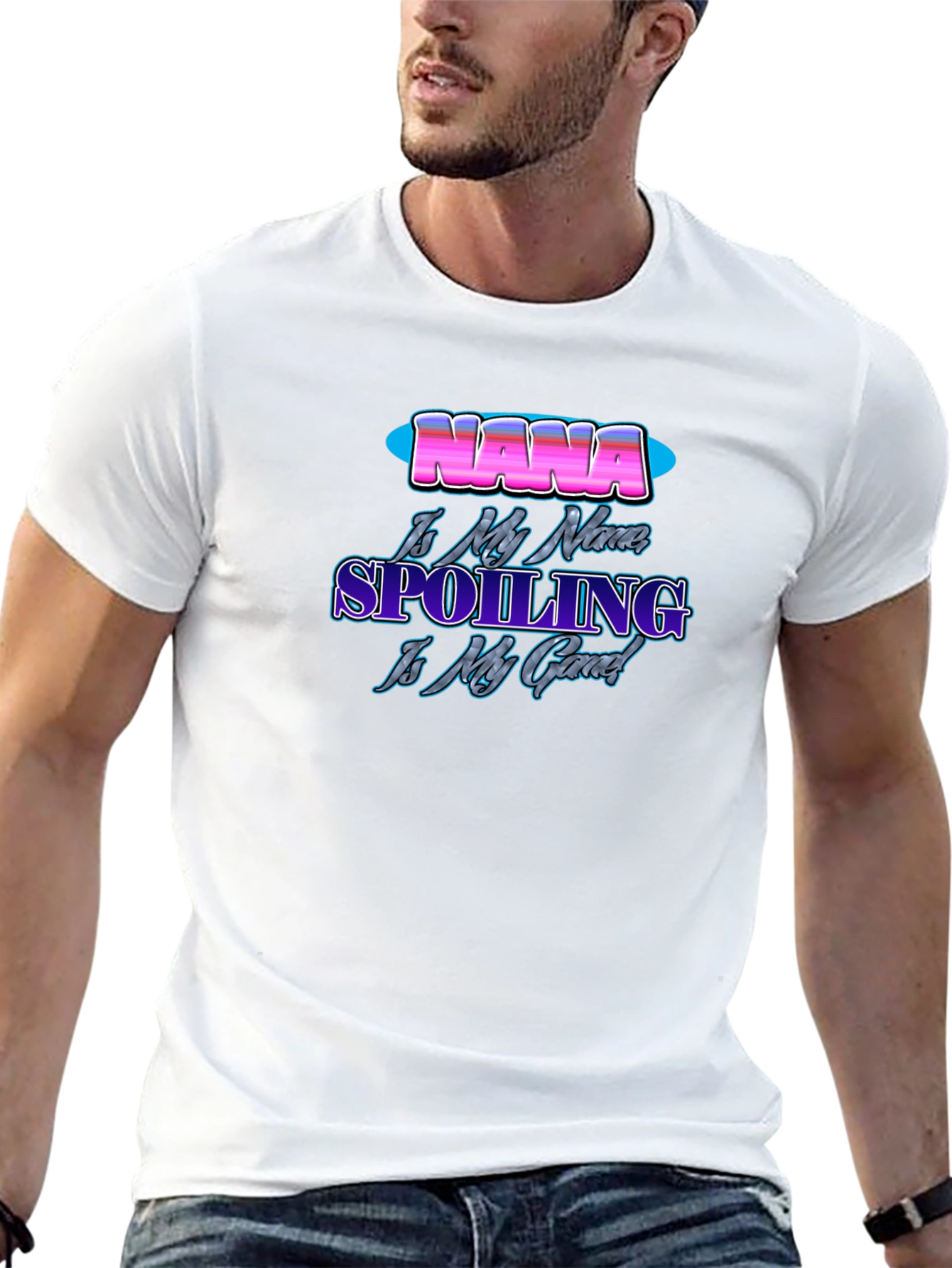 Nana Spoiling is My Game Black T-Shirt