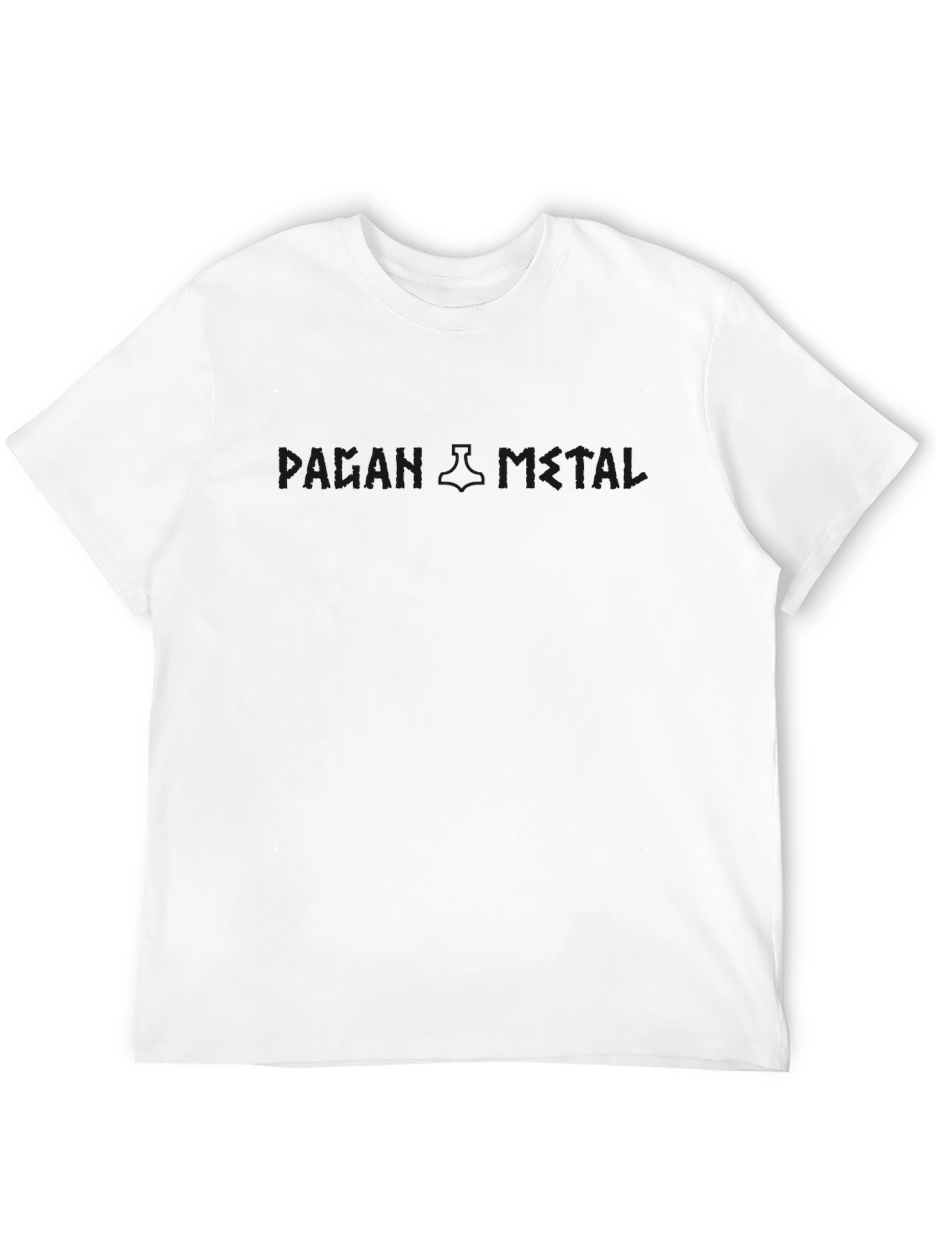 Black Graphic T-Shirt with Rune Detail
